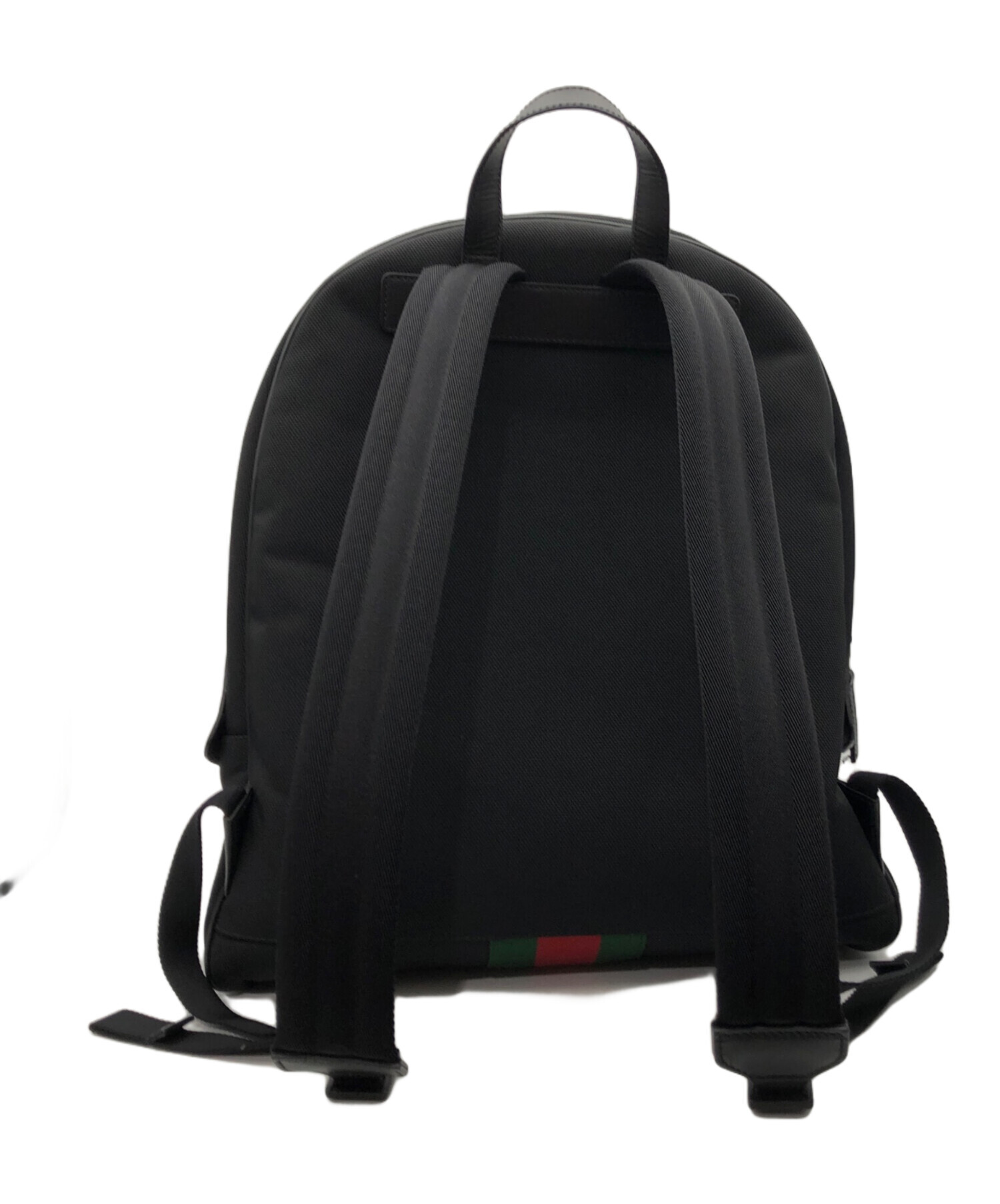 中古・古着通販】GUCCI (グッチ) キャンバスデイパック ブラック