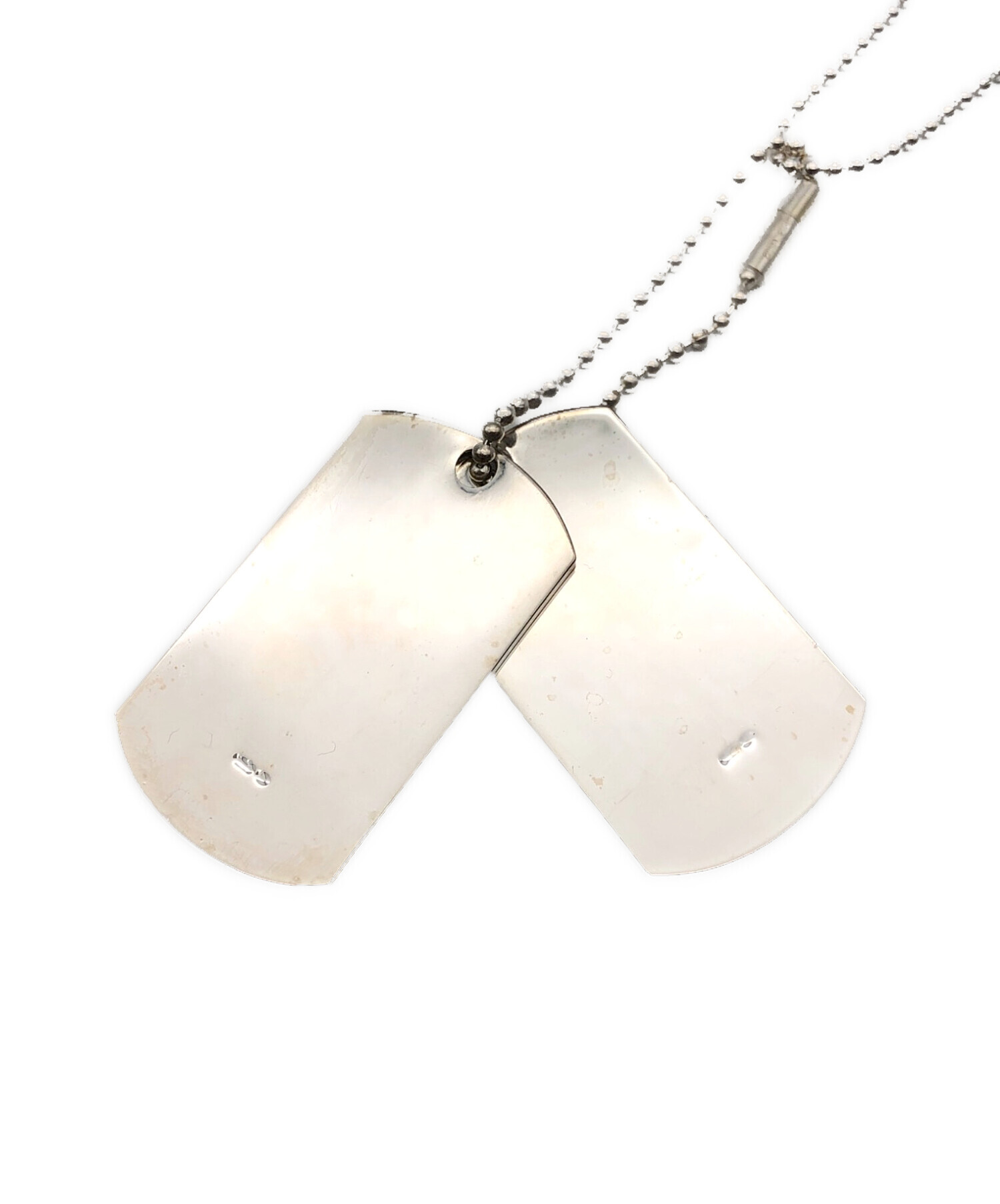 GUCCI ネックレス ドックタグ GUCCI グッチ ドッグタグ ネックレス シルバー系【中古