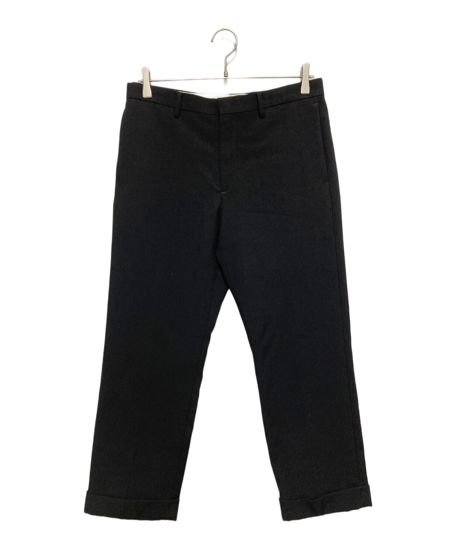 WACKO MARIA ワコマリア L スラックス ブラック 黒 パンツ 中古・古着通販】WACKO MARIA (ワコマリア) スラックス ブラック