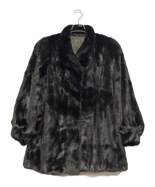 中古・古着通販】BLACK GLAMA (ブラックグラマ) ミンクコート ブラック