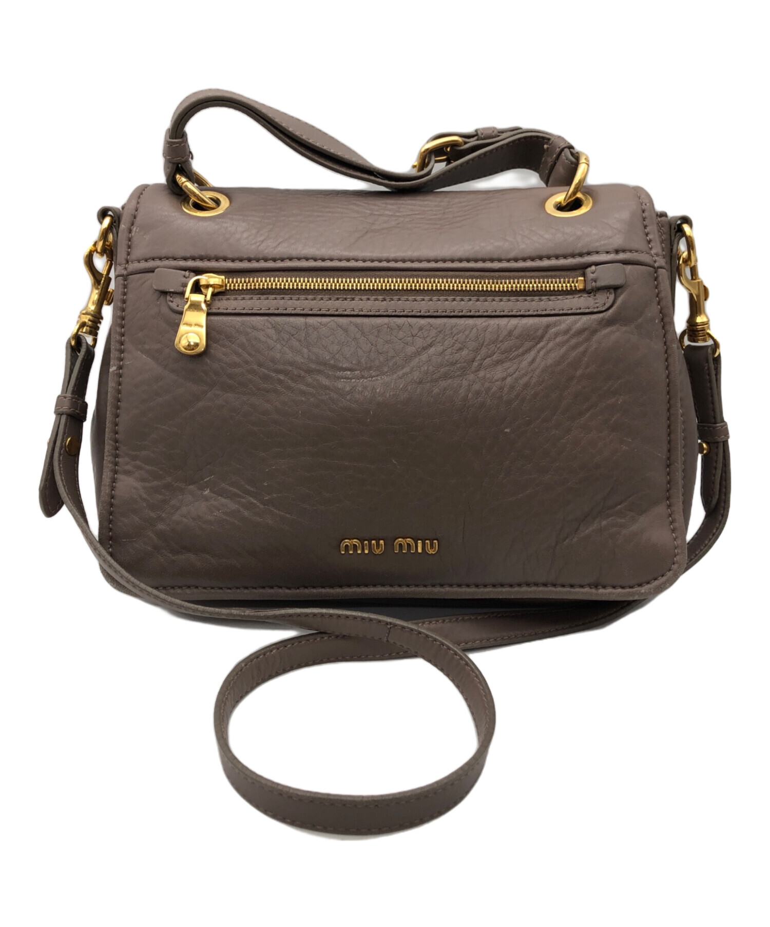 中古・古着通販】MIU MIU (ミュウミュウ) ターンロックサッチェル