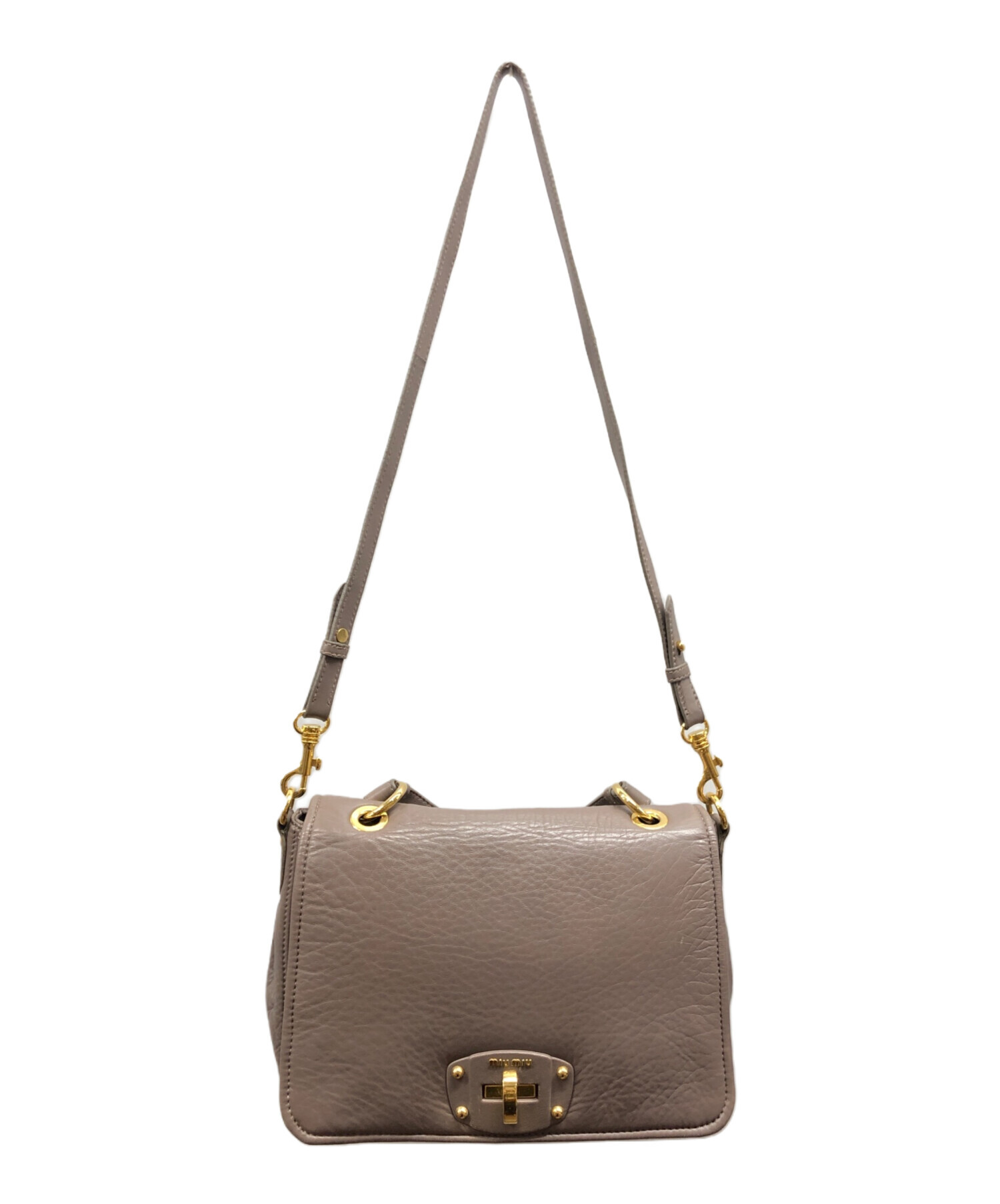 中古・古着通販】MIU MIU (ミュウミュウ) ターンロックサッチェル