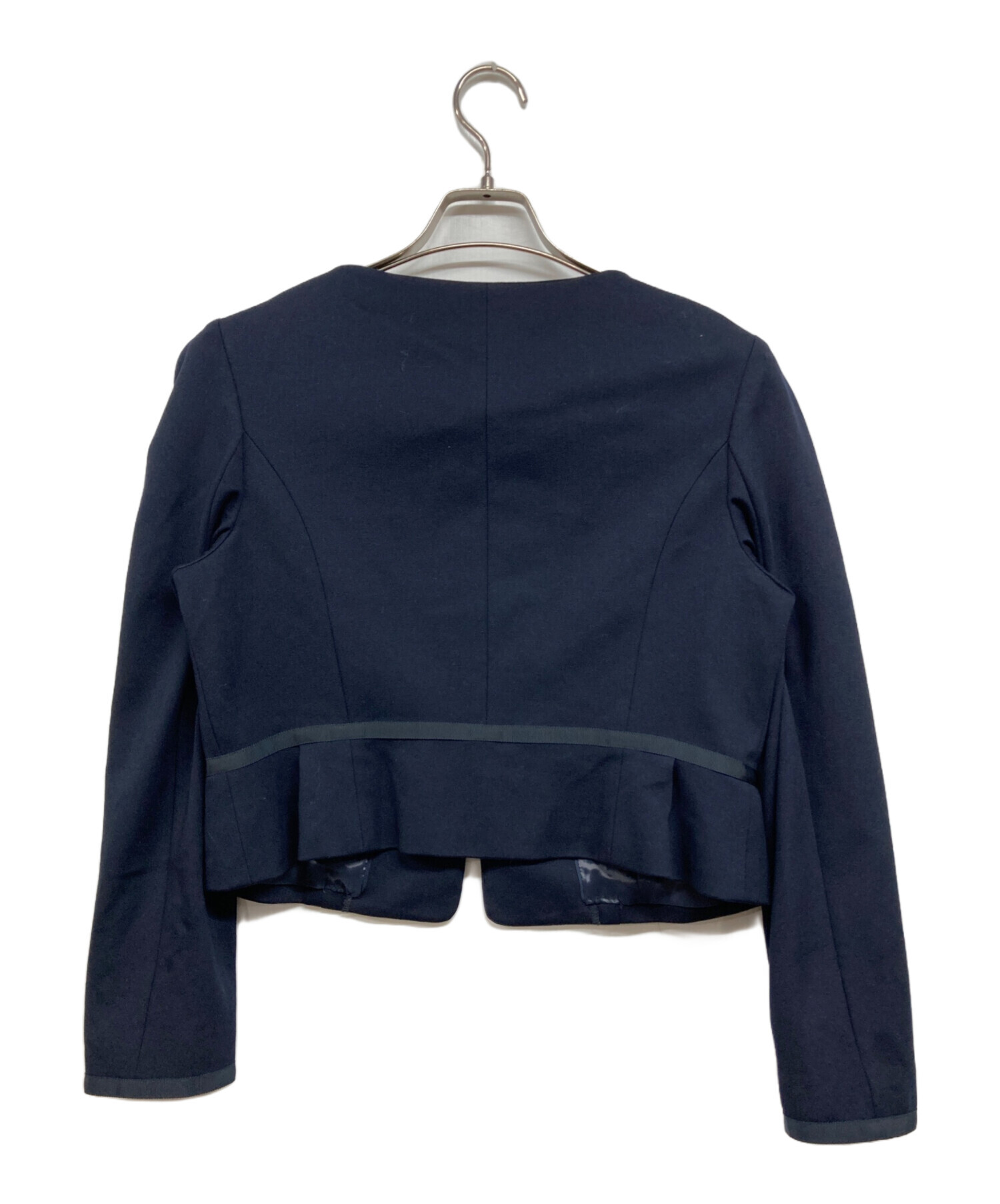 中古・古着通販】TOCCA (トッカ) ノーカラージャケット ネイビー