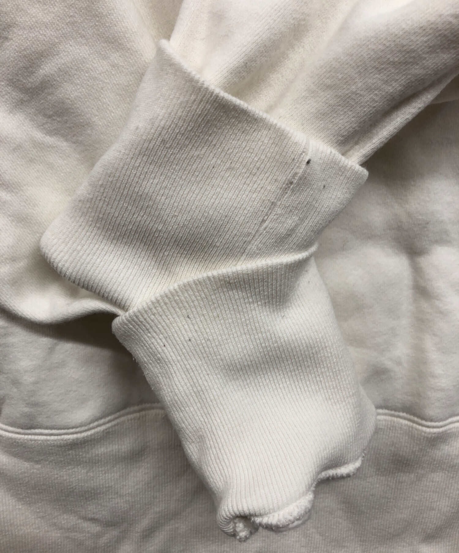 中古・古着通販】Champion (チャンピオン) 後付けパーカー ホワイト