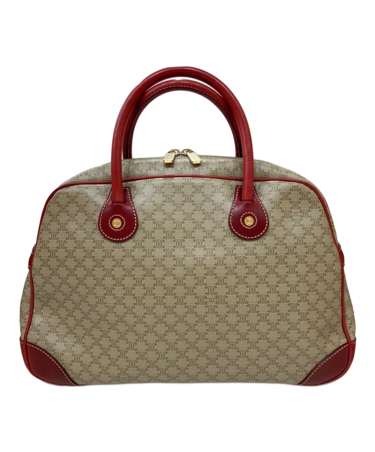 中古・古着通販】CELINE (セリーヌ) マカダム柄ボストンバッグ