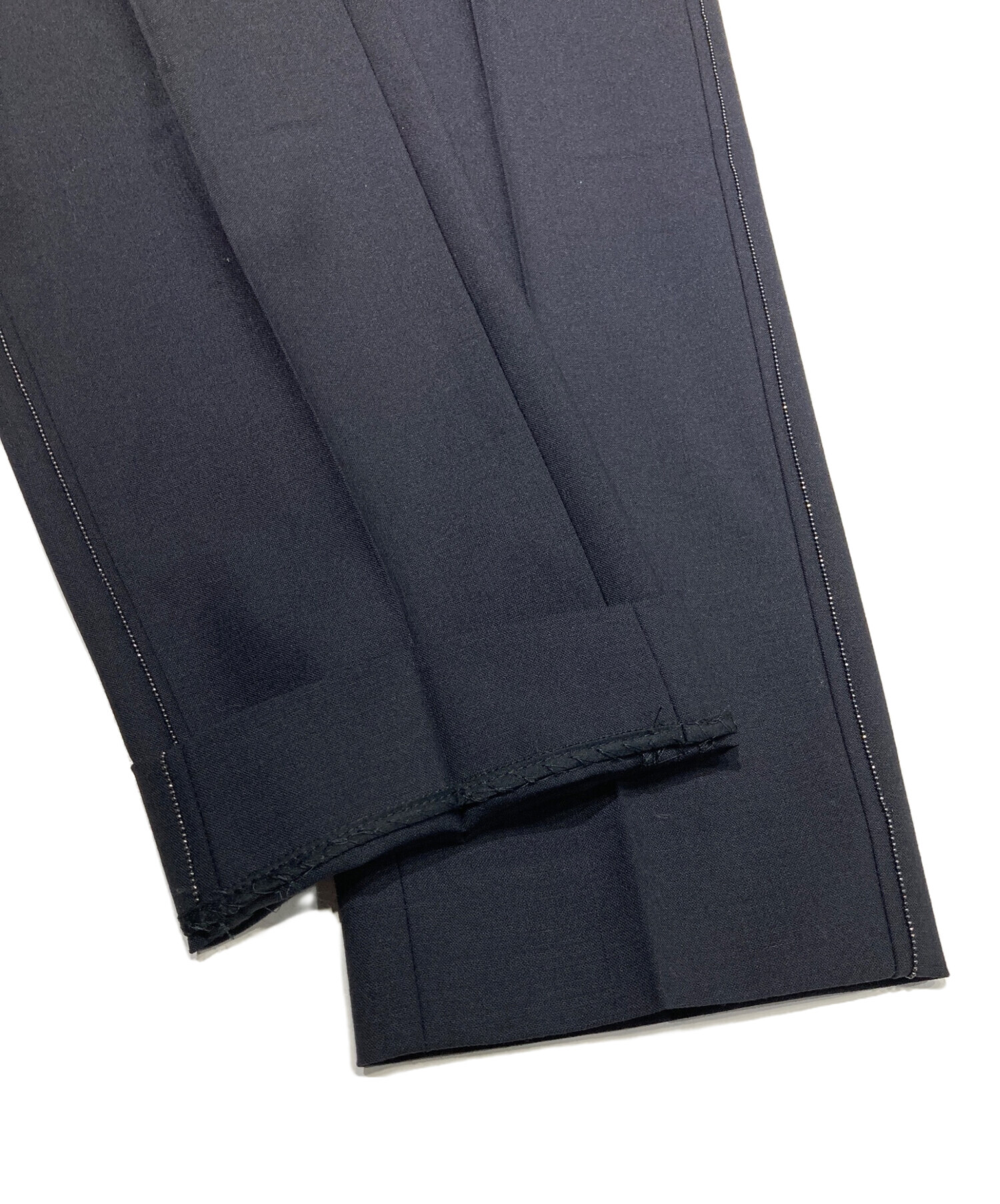 Brunello Cucinelli ブルネロクチネリ スラックスパンツ 36 ネイビー レディース 中古・古着通販】BRUNELLO CUCINELLI (ブルネロクチネリ) サイドライン