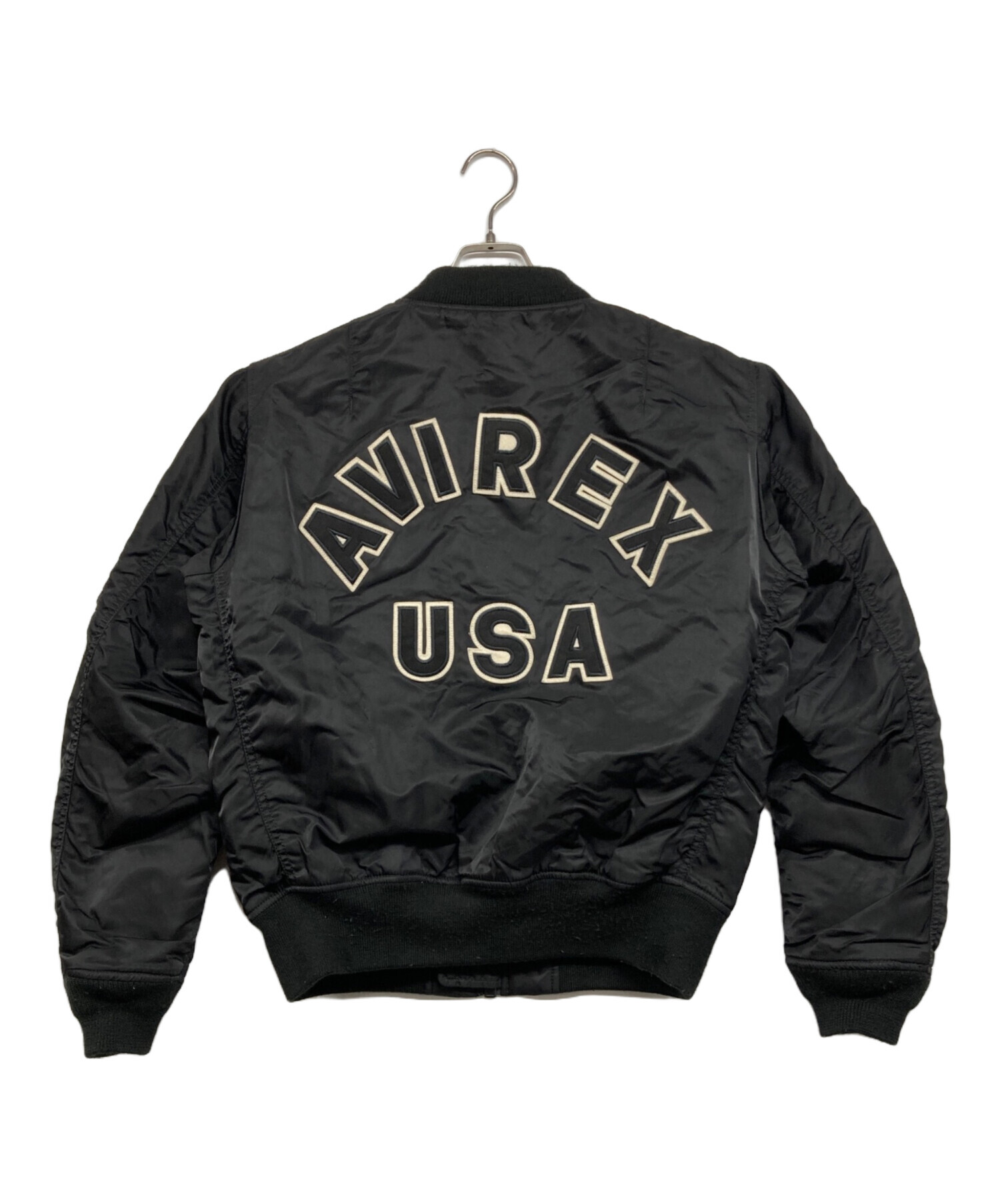 中古・古着通販】AVIREX (アヴィレックス) MA-1ジャケット ブラック