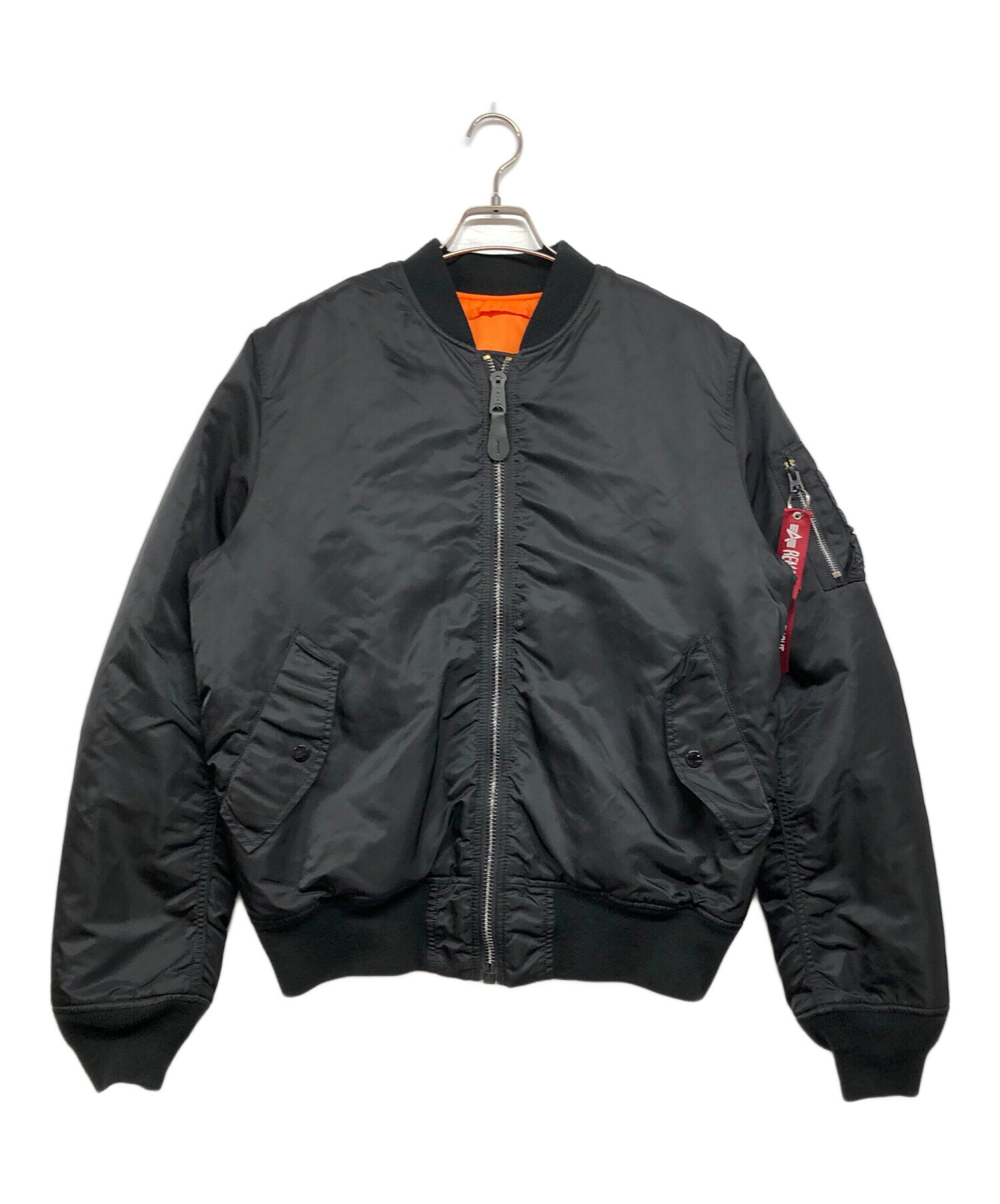 中古・古着通販】ALPHA (アルファ) MA-1ジャケット ブラック サイズ:XL