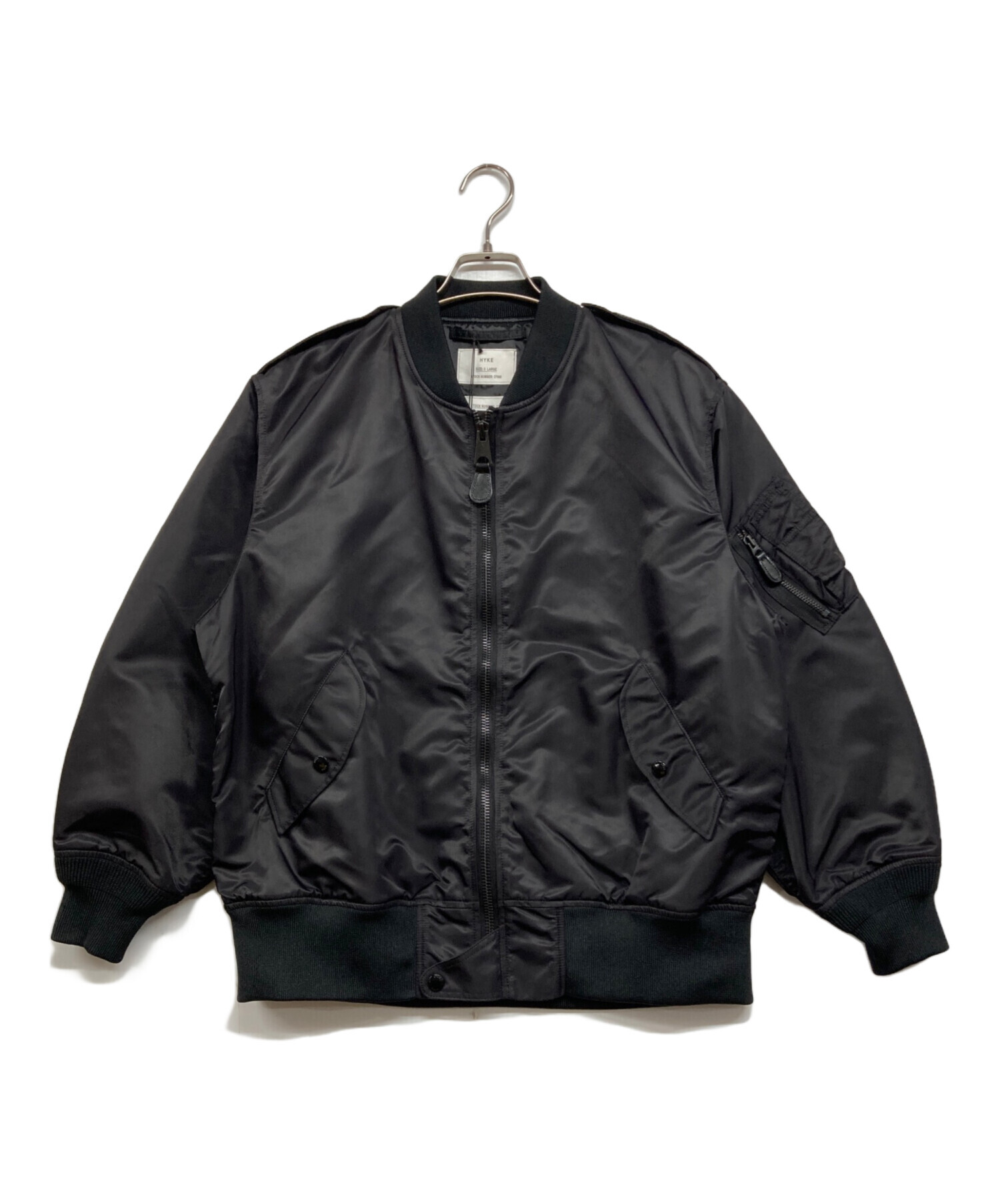 中古・古着通販】HYKE (ハイク) TYPE L-2A JACKET ブラック サイズ:L