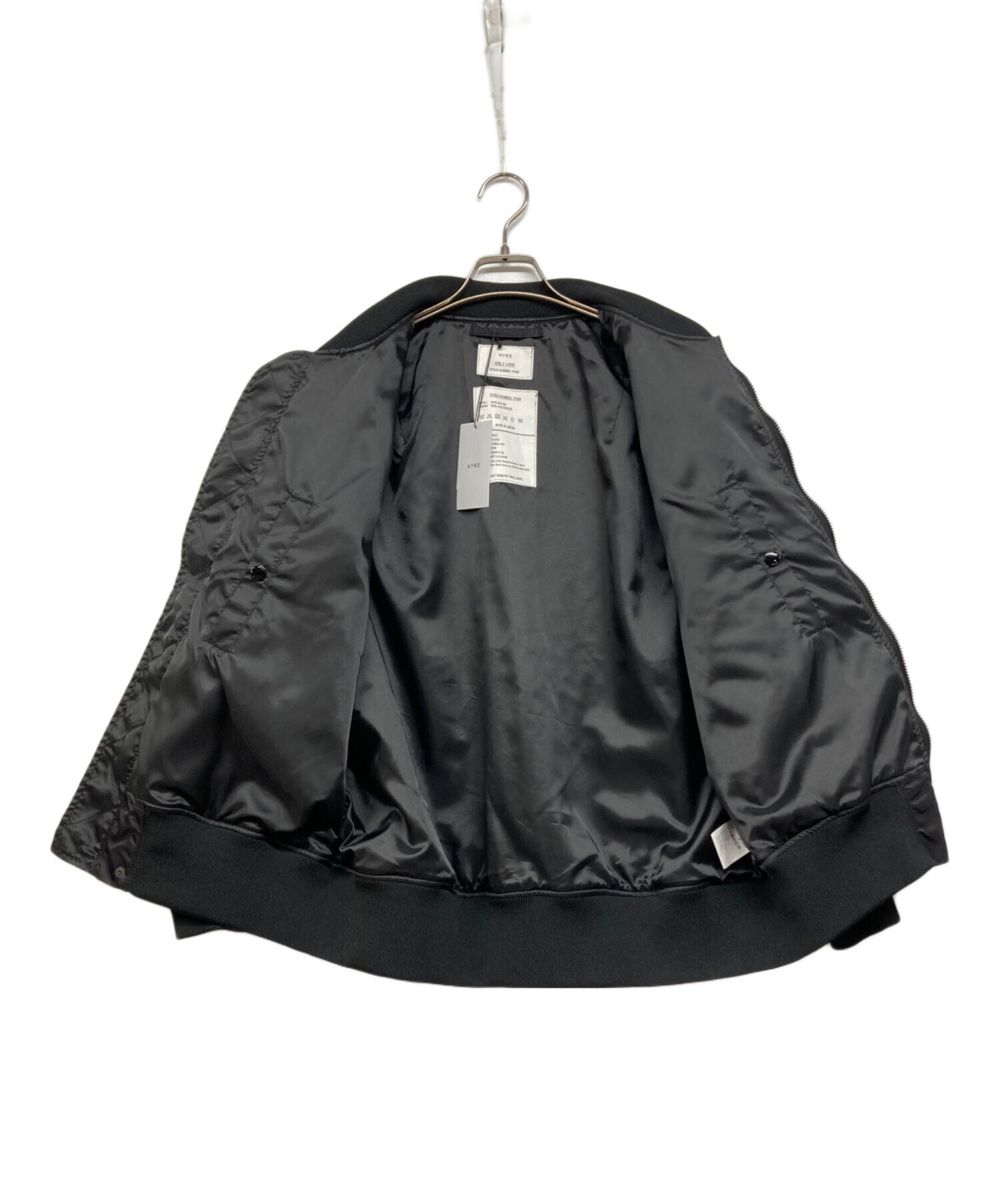 中古・古着通販】HYKE (ハイク) TYPE L-2A JACKET ブラック サイズ:L