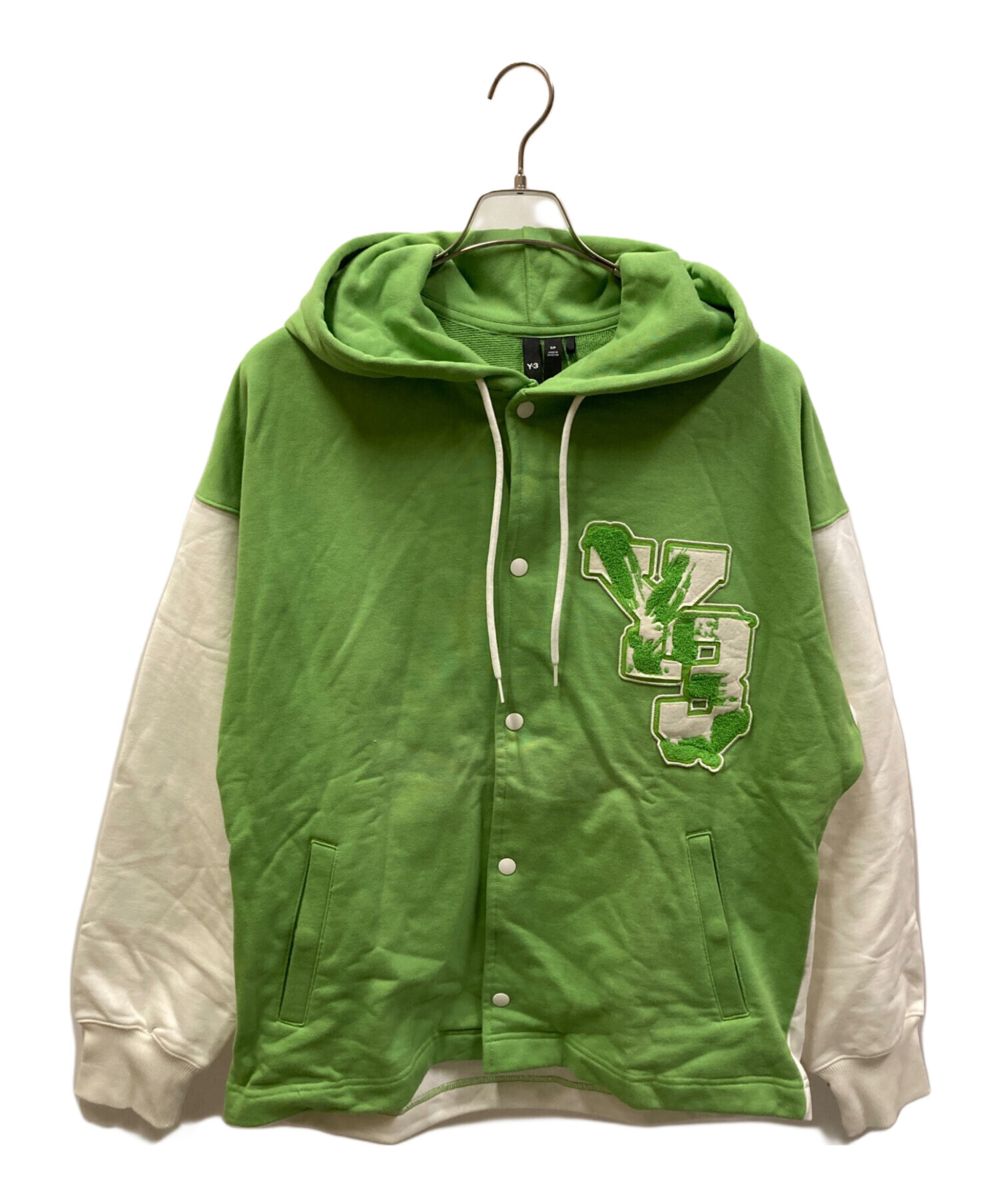 中古・古着通販】Y-3 (ワイスリー) Logo Varcity-style Hoodie 