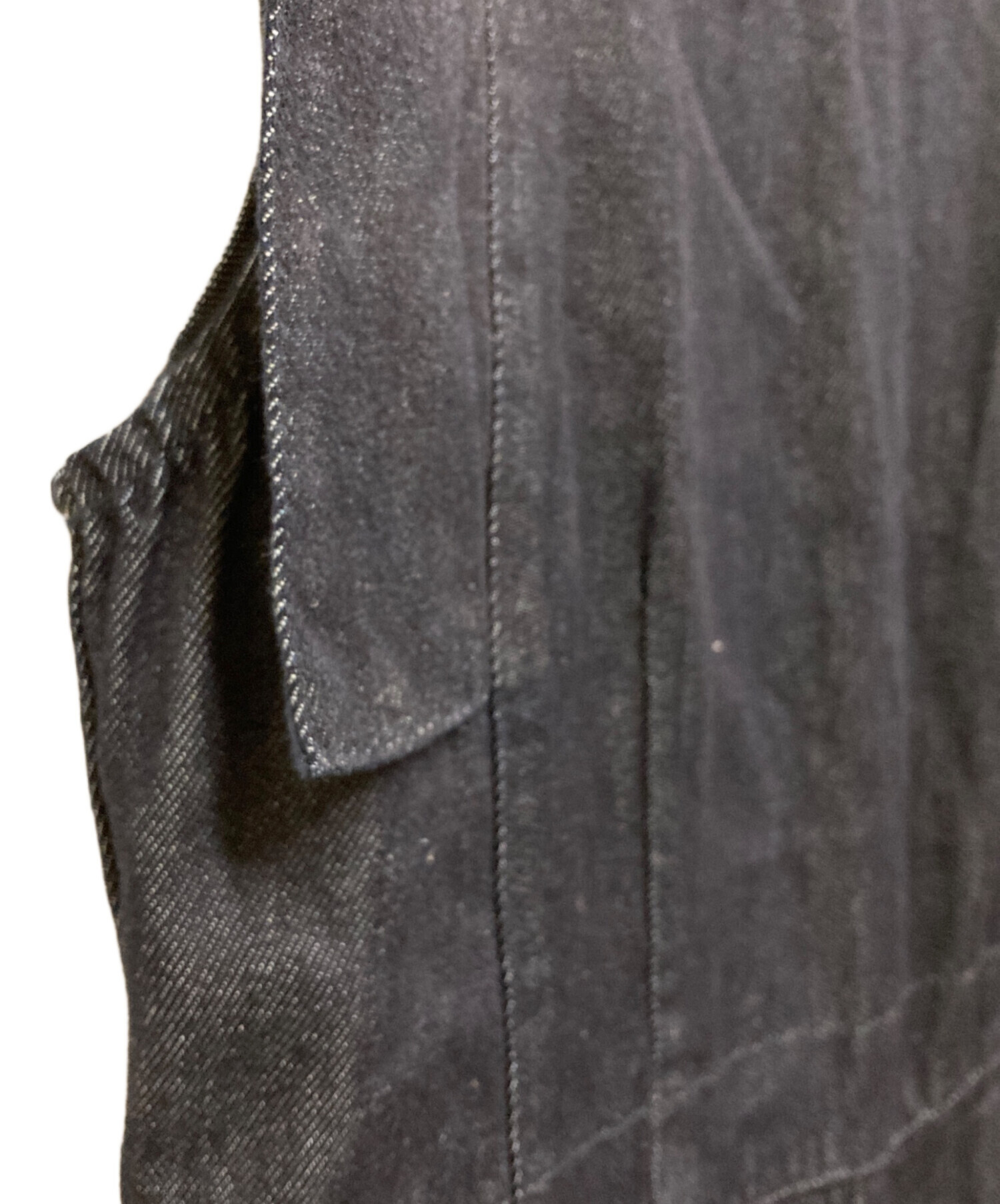 CLANE SQUARE SLEEVE DENIM ALL IN ONE