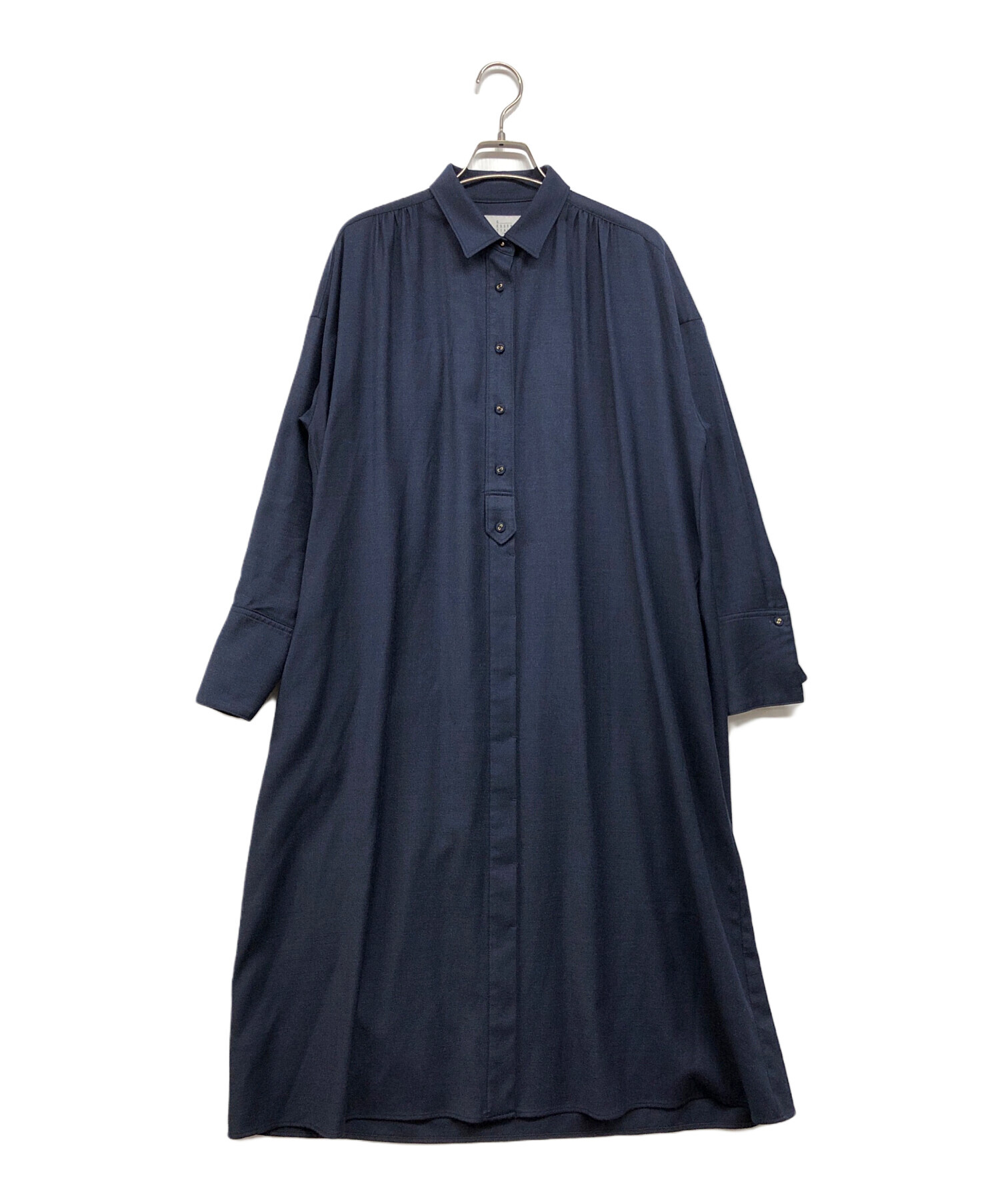 S.ESSENTIALS クラシカル風 チェック柄 シャツワンピース 未使用 中古