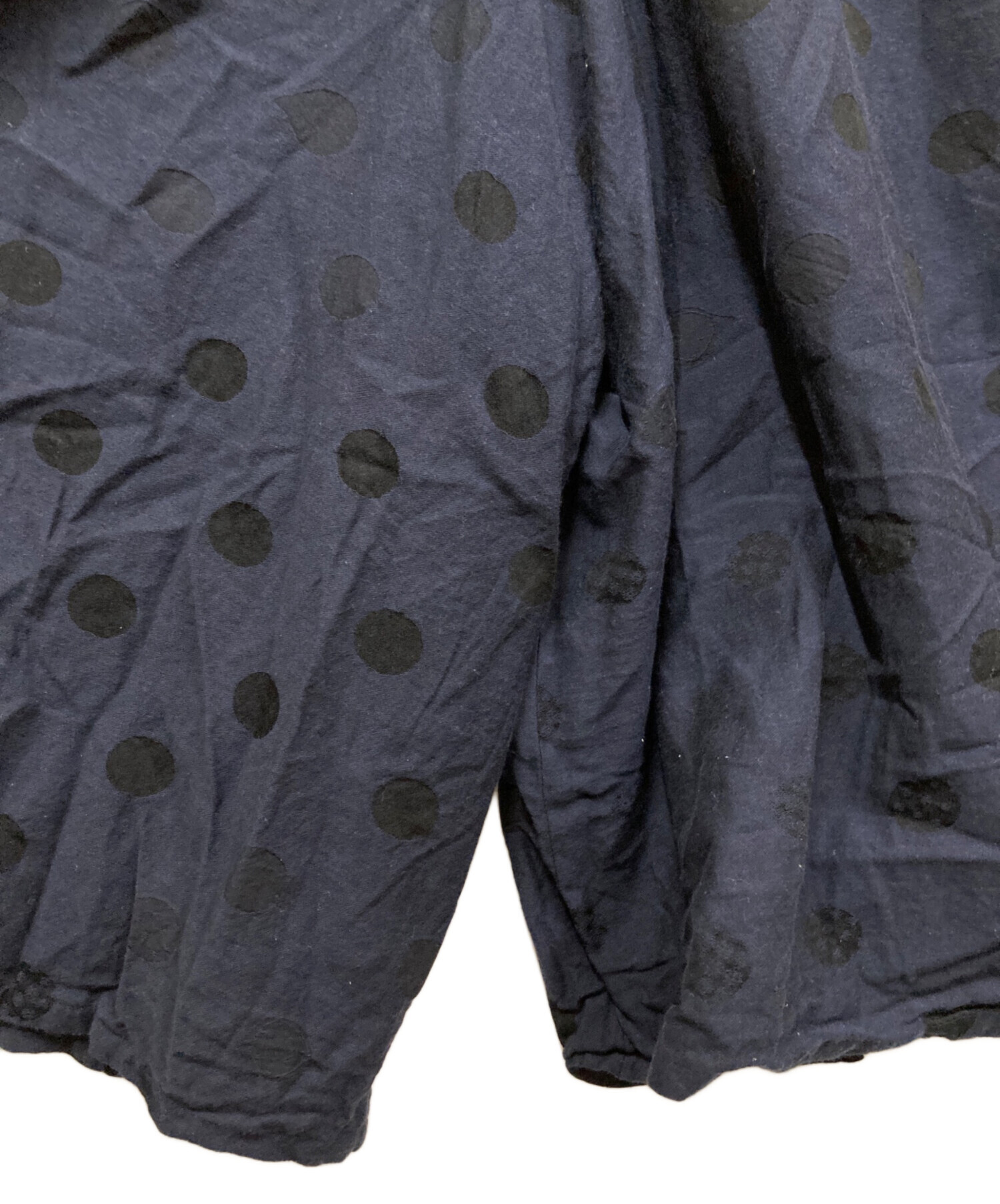 慈雨　定価27500円 トップス サイズ40 中古・古着通販】慈雨 (ジウ) ワイドパンツ ネイビー サイズ:SIZE 40