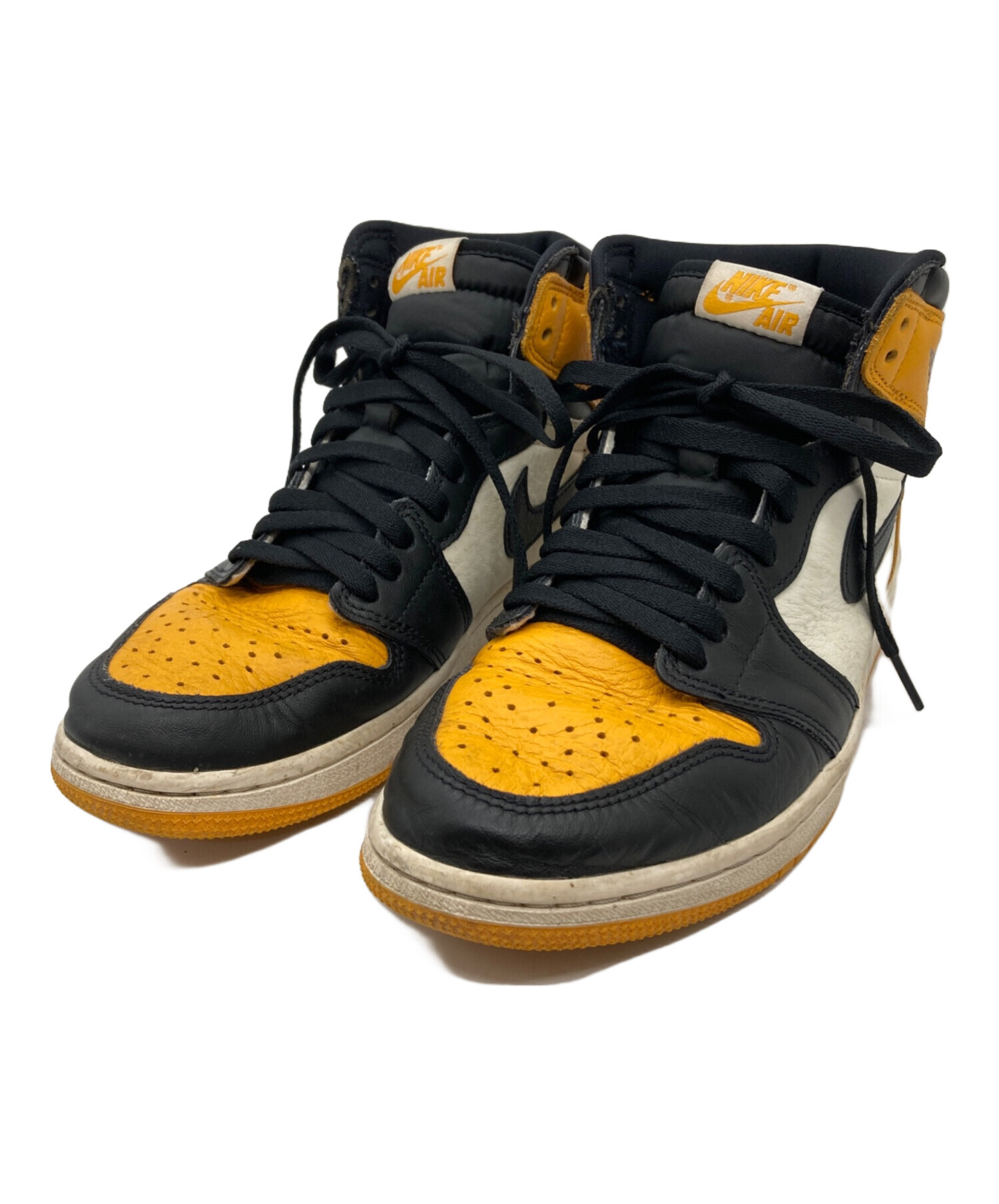 中古・古着通販】NIKE (ナイキ) エジョーダン1 ブラック×イエロー