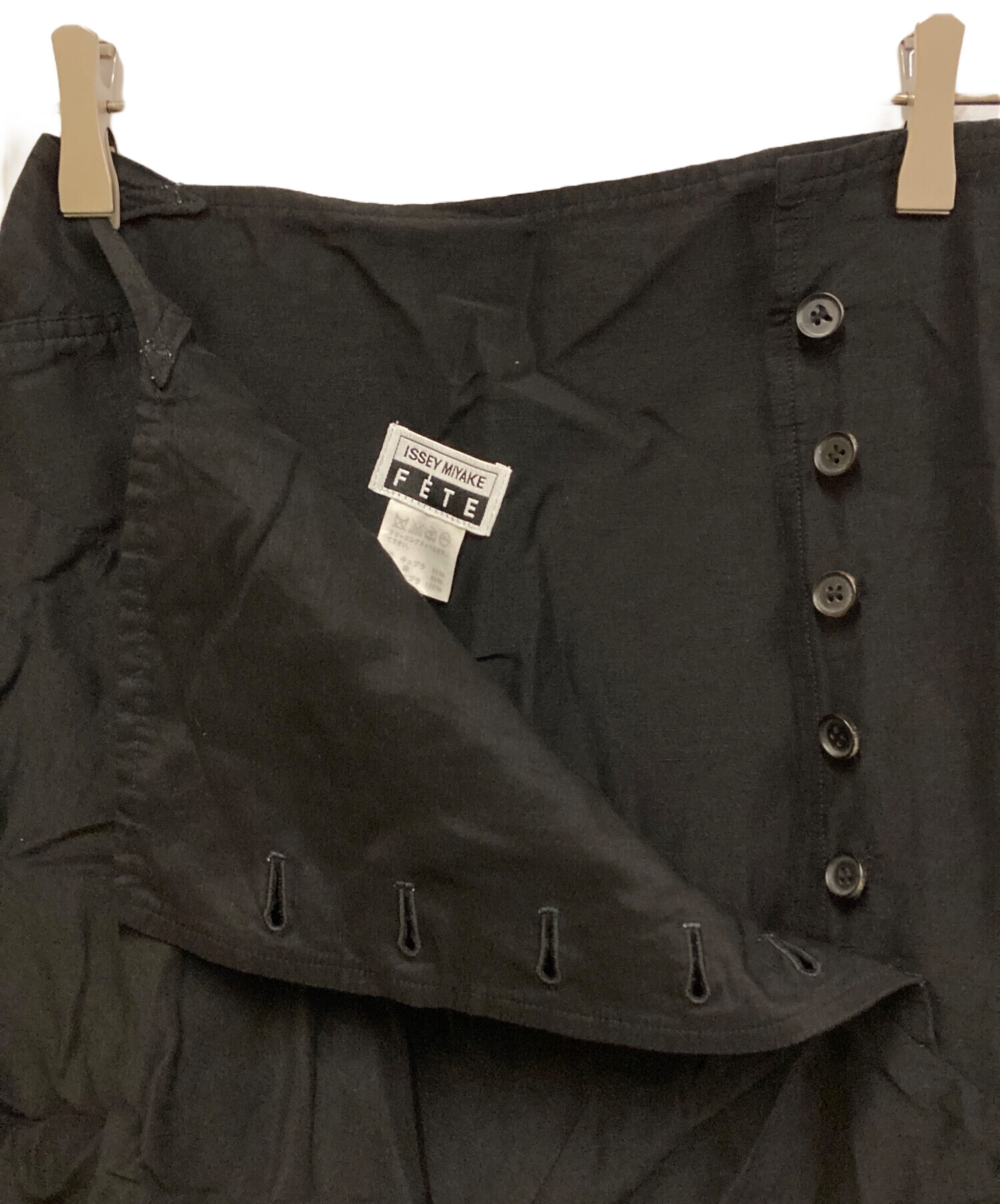 ISSEY MIYAKE FETE 黒 パンツ レアデザイン　モード　M ISSEY MIYAKE FETE 黒 パンツ レアデザイン モード M ISSEY MIYAKE