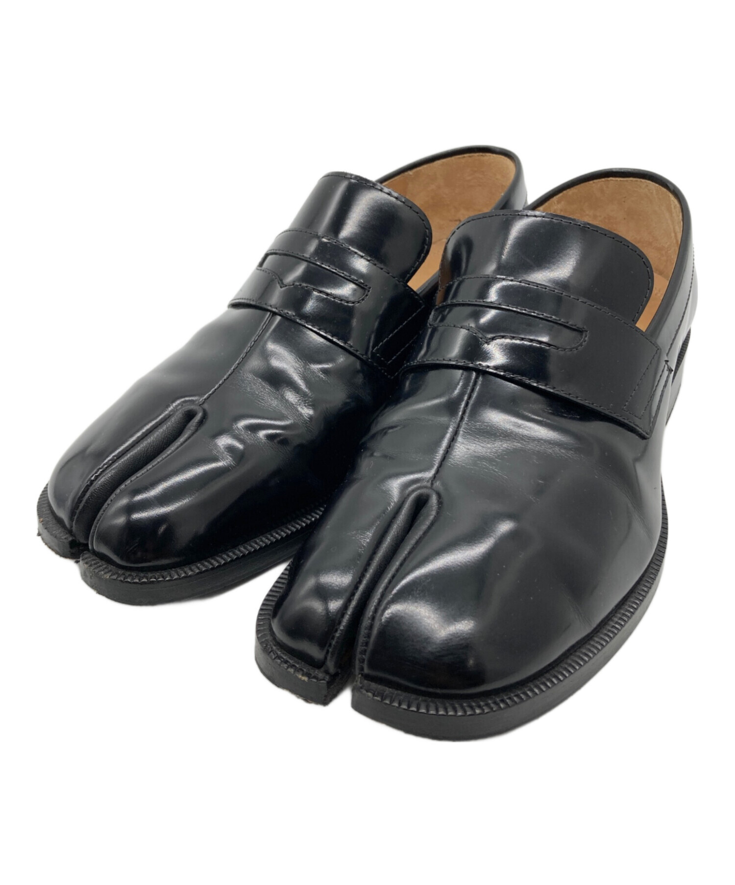 メゾンマルジェラ足袋シューズ　size39 ローファーヒール　黒 メゾンマルジェラ足袋シューズ size39 ローファーヒール 黒 Maison