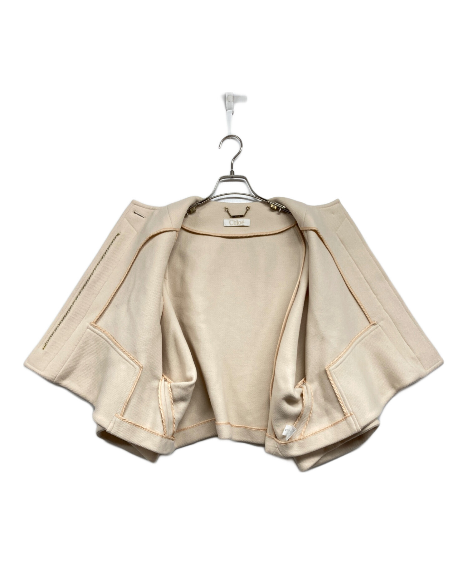 中古・古着通販】Chloe (クロエ) ポンチョノーカラーウールジャケット