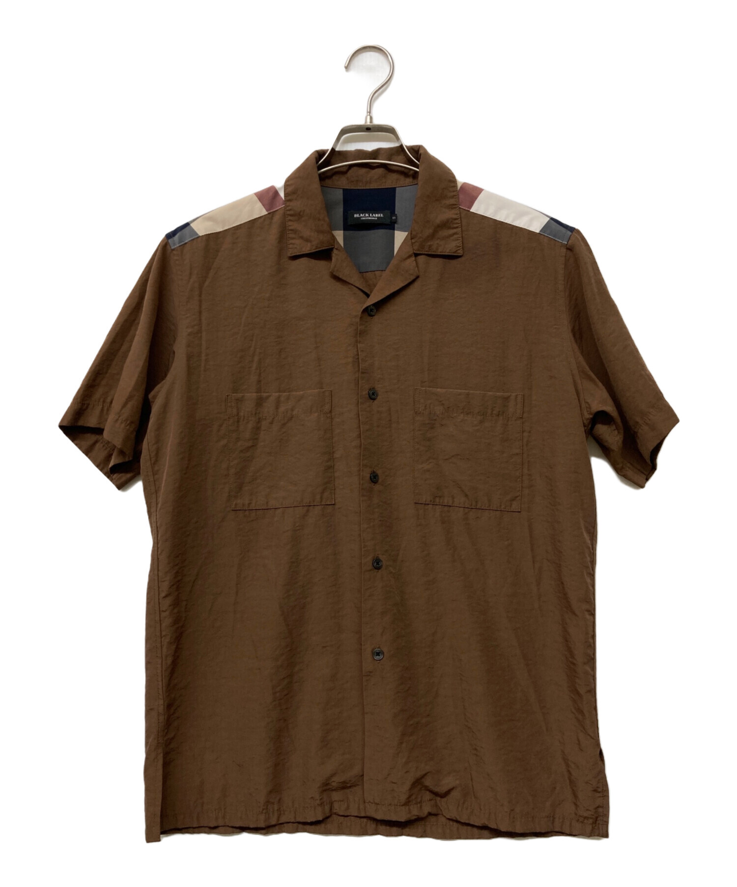 BLACK LABEL CRESTBRIDGE ブラウン長袖シャツ L 中古・古着通販】BLACK LABEL CRESTBRIDGE (ブラックレーベル クレスト