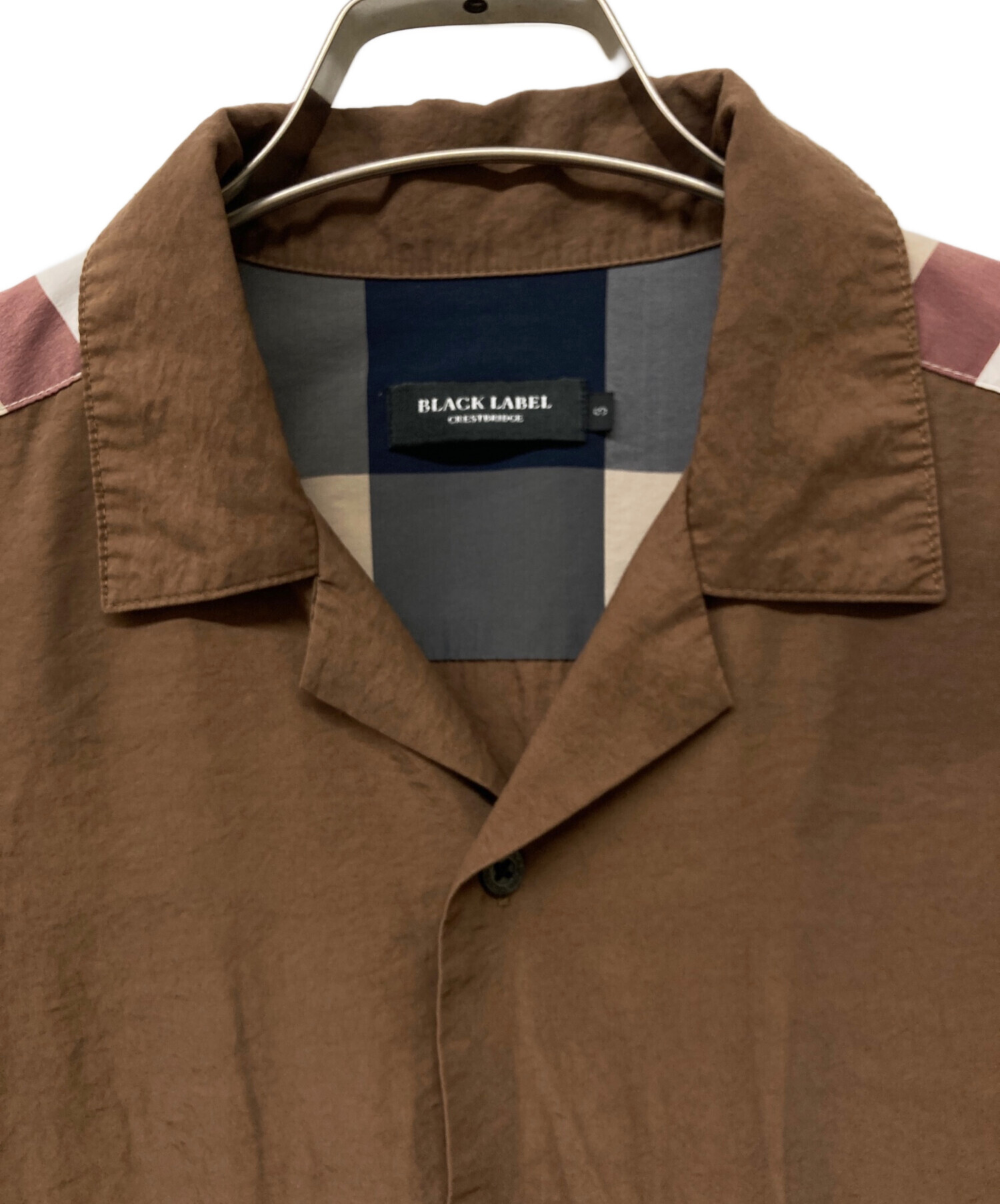 BLACK LABEL CRESTBRIDGE ブラウン長袖シャツ L 中古・古着通販】BLACK LABEL CRESTBRIDGE (ブラックレーベル クレスト