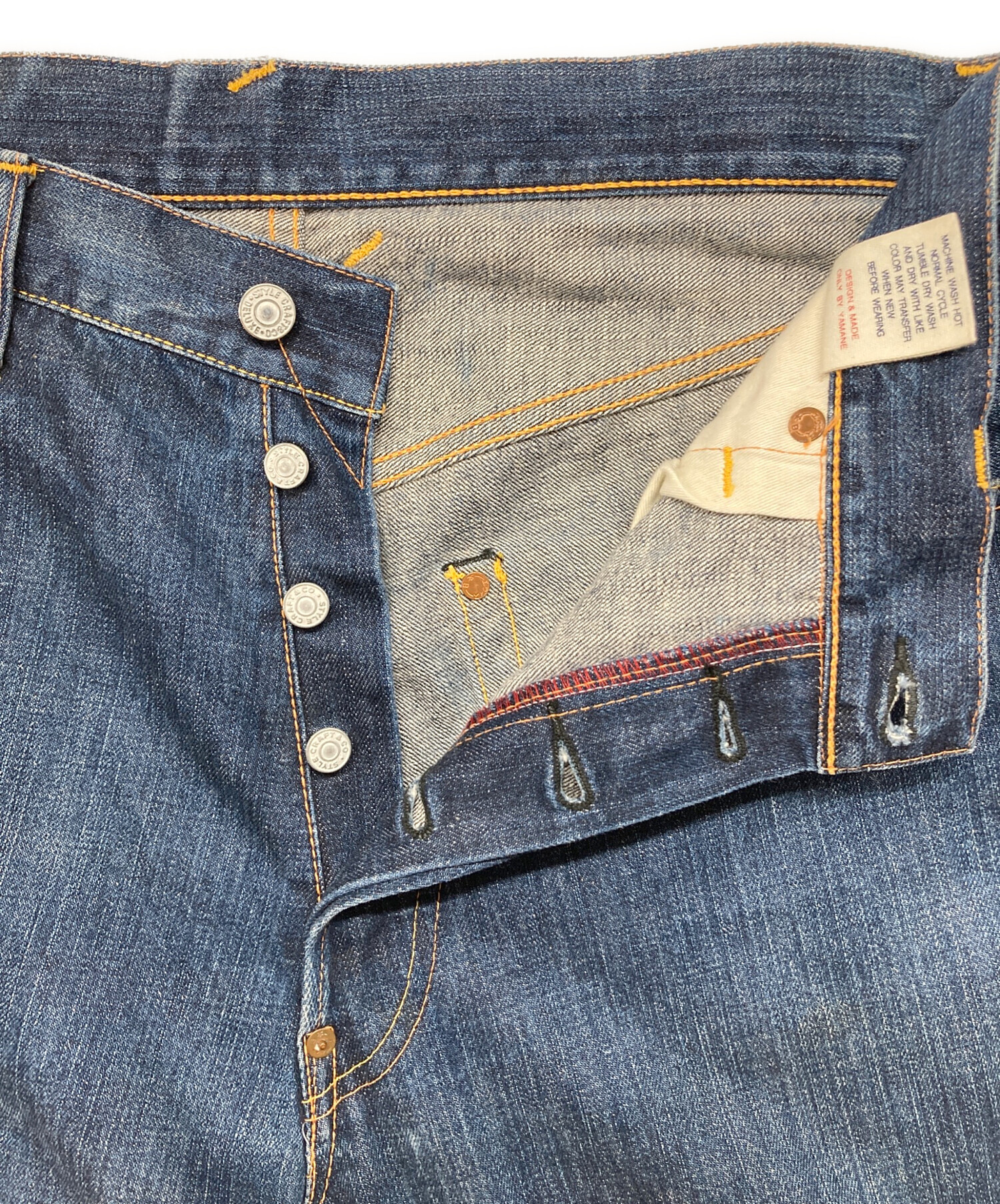 激レア★EVISU 2001 10周年★29インチ　新品未使用洗い済み　黄色 中古・古着通販】EVISU (エヴィス) デニムパンツ インディゴ サイズ:35