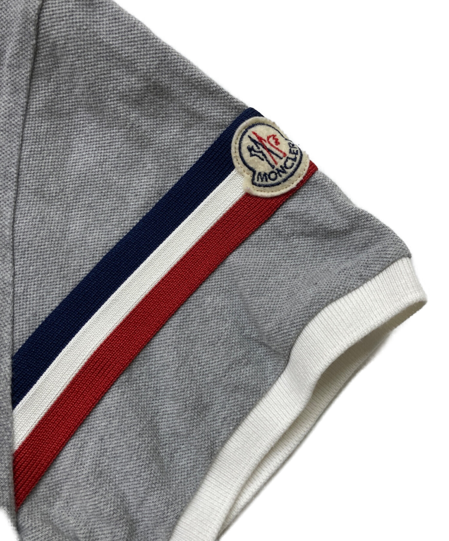 中古・古着通販】MONCLER (モンクレール) ポロシャツ グレー サイズ:L