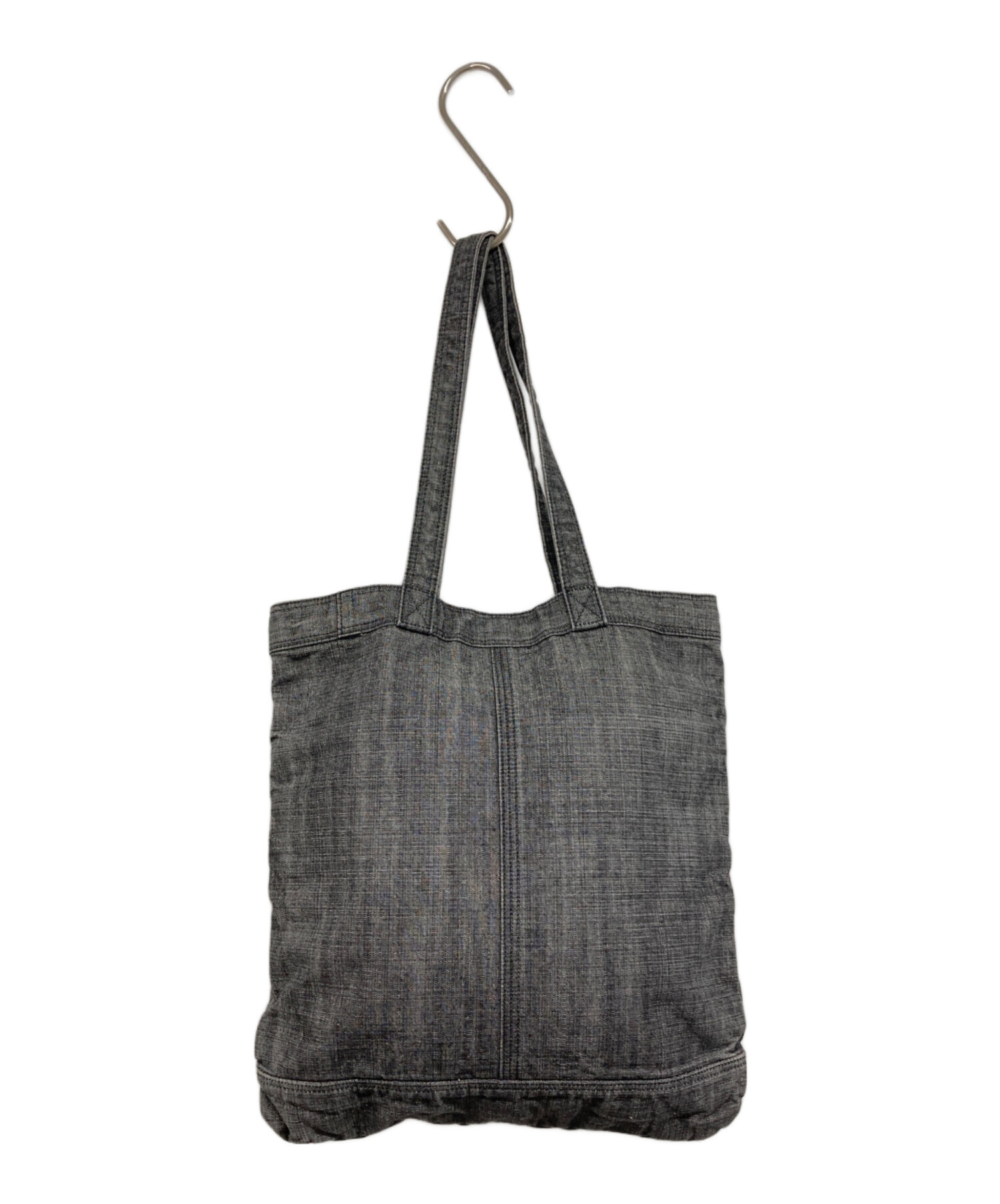 中古・古着通販】PORTER (ポーター) デニムトートバッグ ブラック