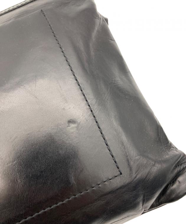 中古・古着通販】GANZO (ガンゾ) レザーサコッシュ ブラック｜ブランド