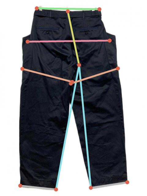 中古・古着通販】sacai (サカイ) Cotton Chino Pants ネイビー サイズ