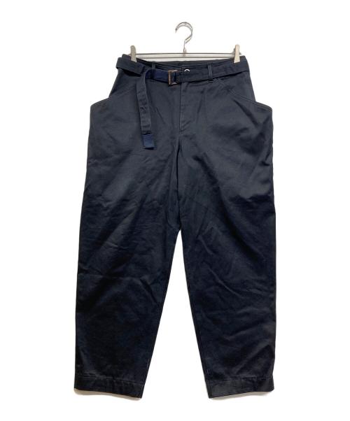 ジャンボSacai Cotton Chino Pants サイズ4 Sacai(サカイ) 25SS Cotton Chino Pants ベルテッドコットンチノパンツ