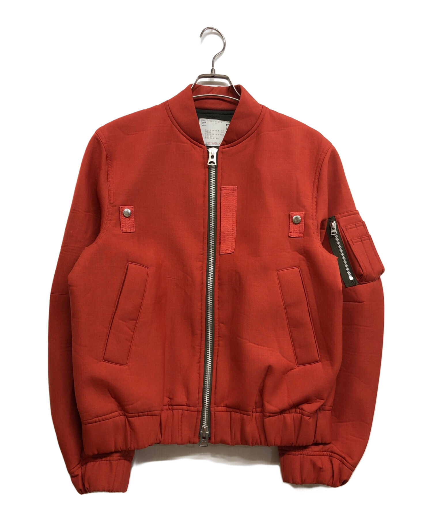 中古・古着通販】sacai (サカイ) Suiting Bonding Blouson オレンジ