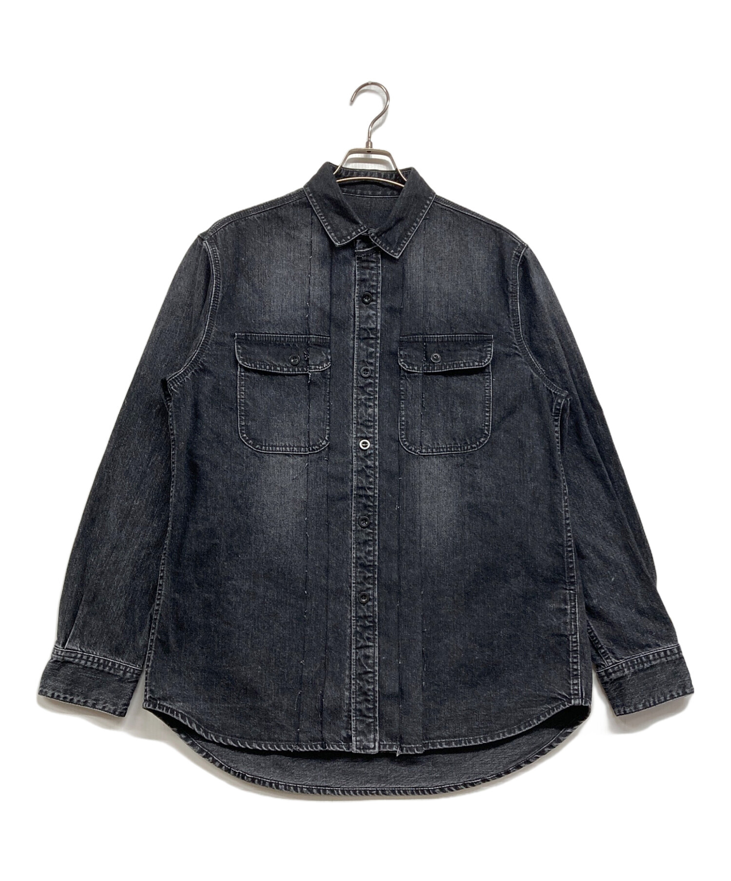 中古・古着通販】sacai (サカイ) カットオフ再構築デニムシャツ