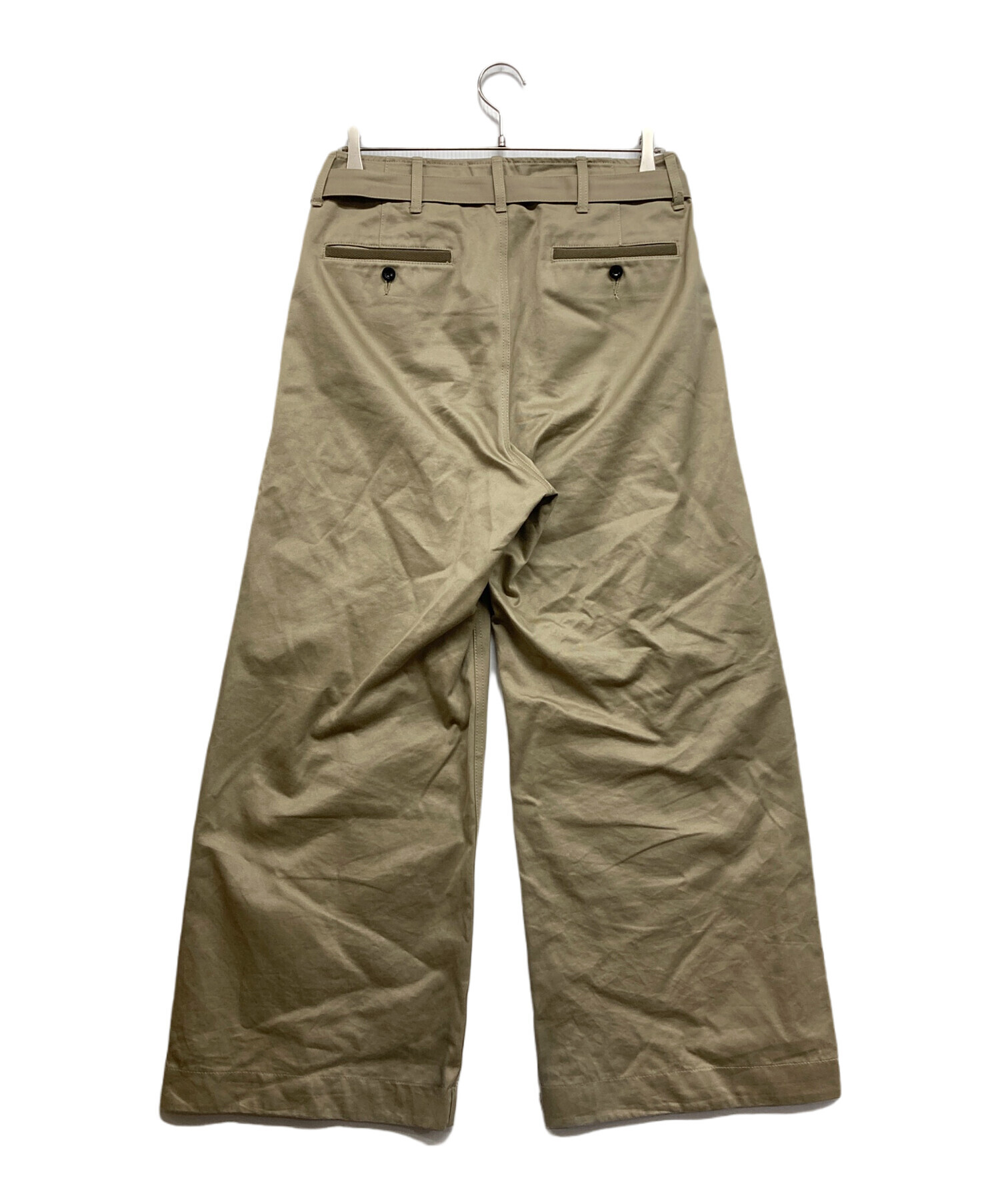 中古・古着通販】sacai (サカイ) Cotton Chino Pants ベージュ サイズ