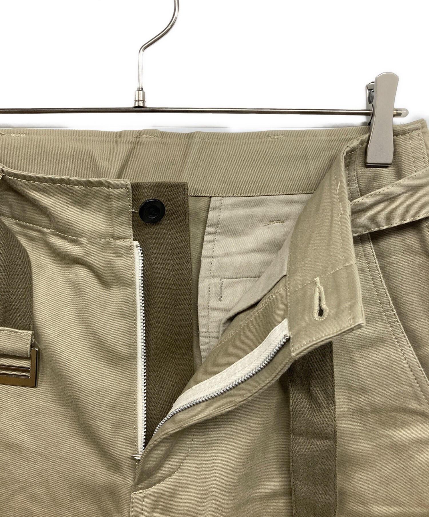 中古・古着通販】sacai (サカイ) Cotton Chino Pants ベージュ サイズ