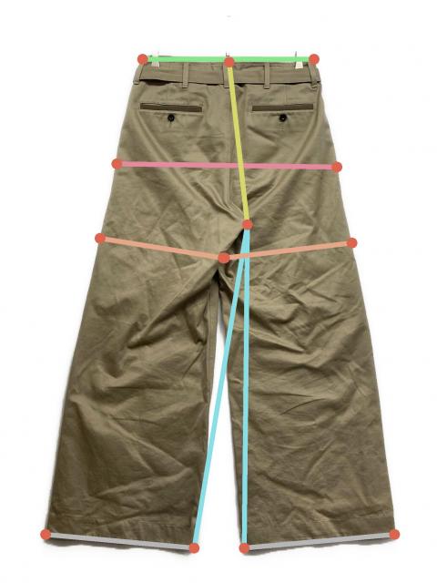 中古・古着通販】sacai (サカイ) Cotton Chino Pants ベージュ サイズ