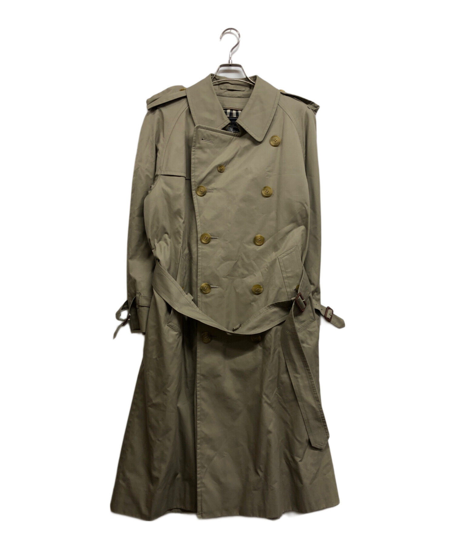 【美品】希少 入手困難 バーバリー ヴィンテージ トレンチコート 未使用級/希少〉BURBERRY トレンチコート M ベージュ ヴィンテージ