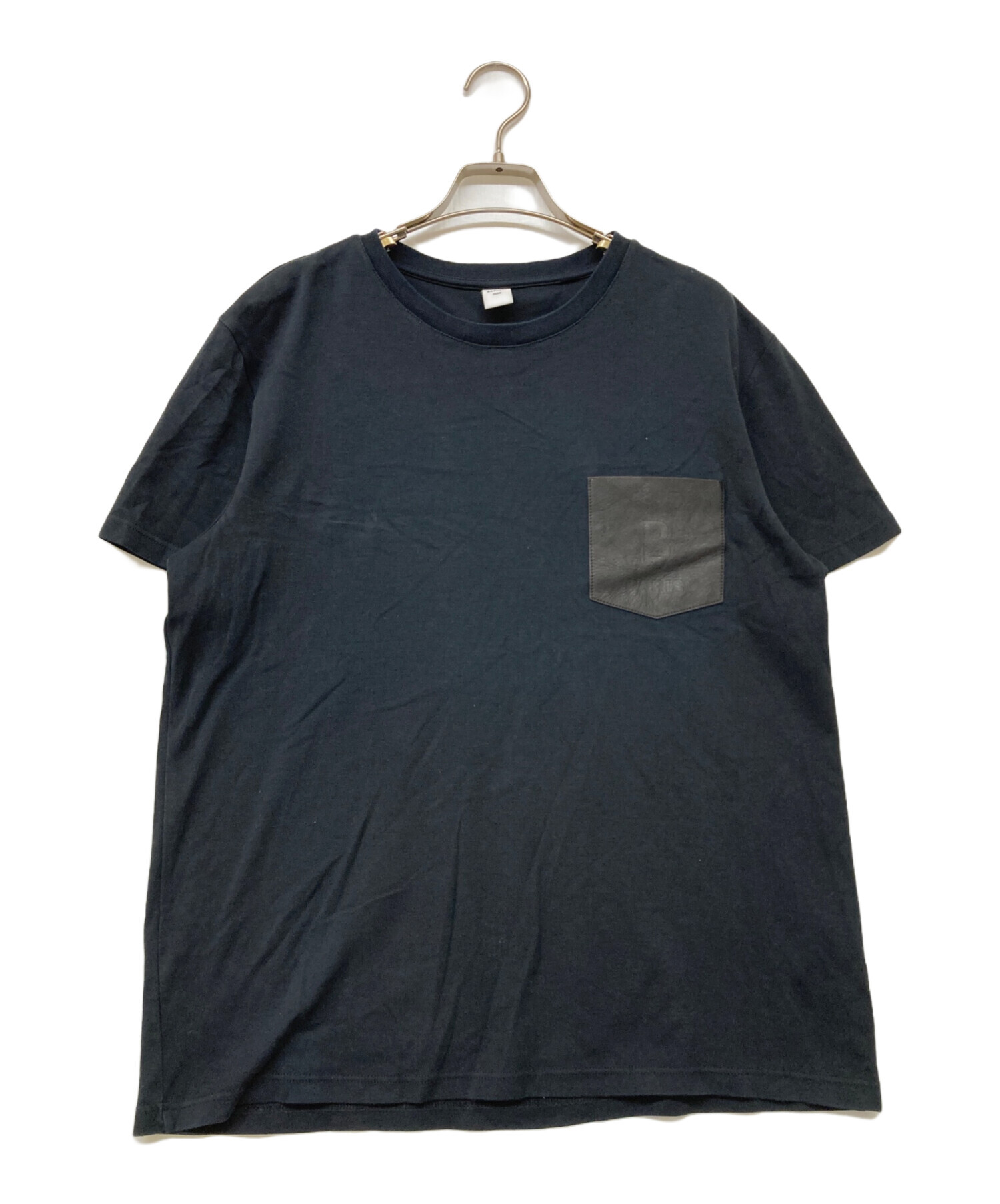 中古・古着通販】Berluti (ベルルッティ) BロゴレザーポケットTシャツ