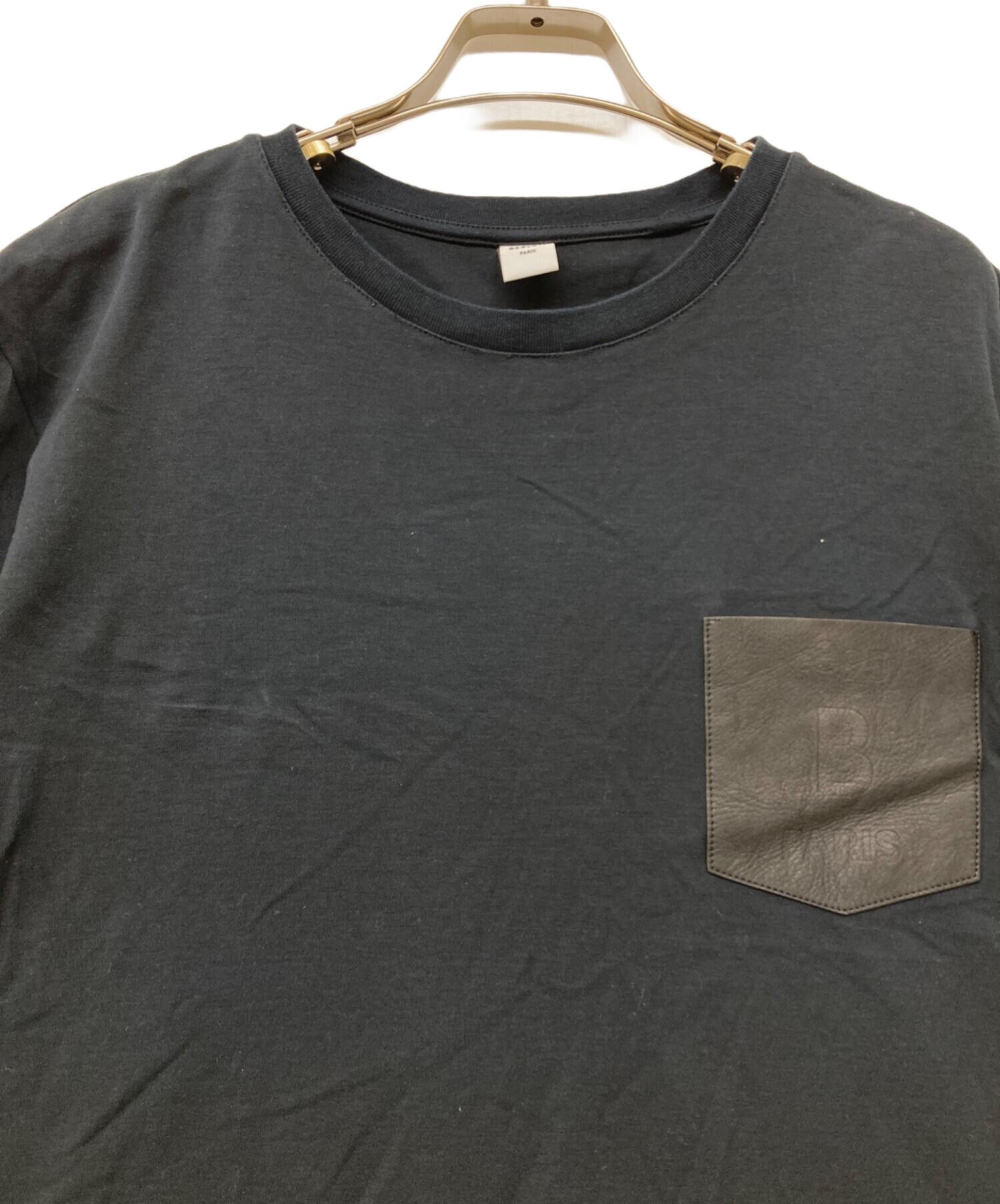中古・古着通販】Berluti (ベルルッティ) BロゴレザーポケットTシャツ