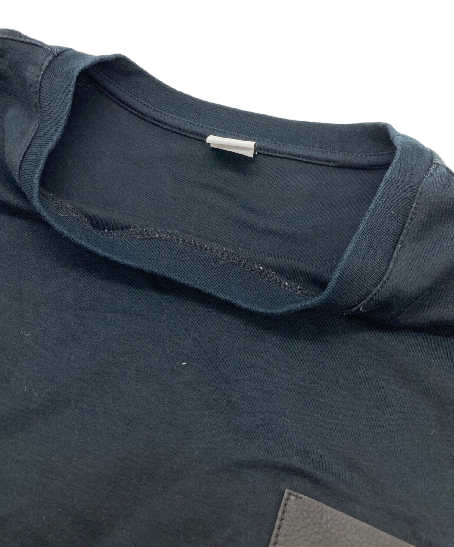 中古・古着通販】Berluti (ベルルッティ) BロゴレザーポケットTシャツ