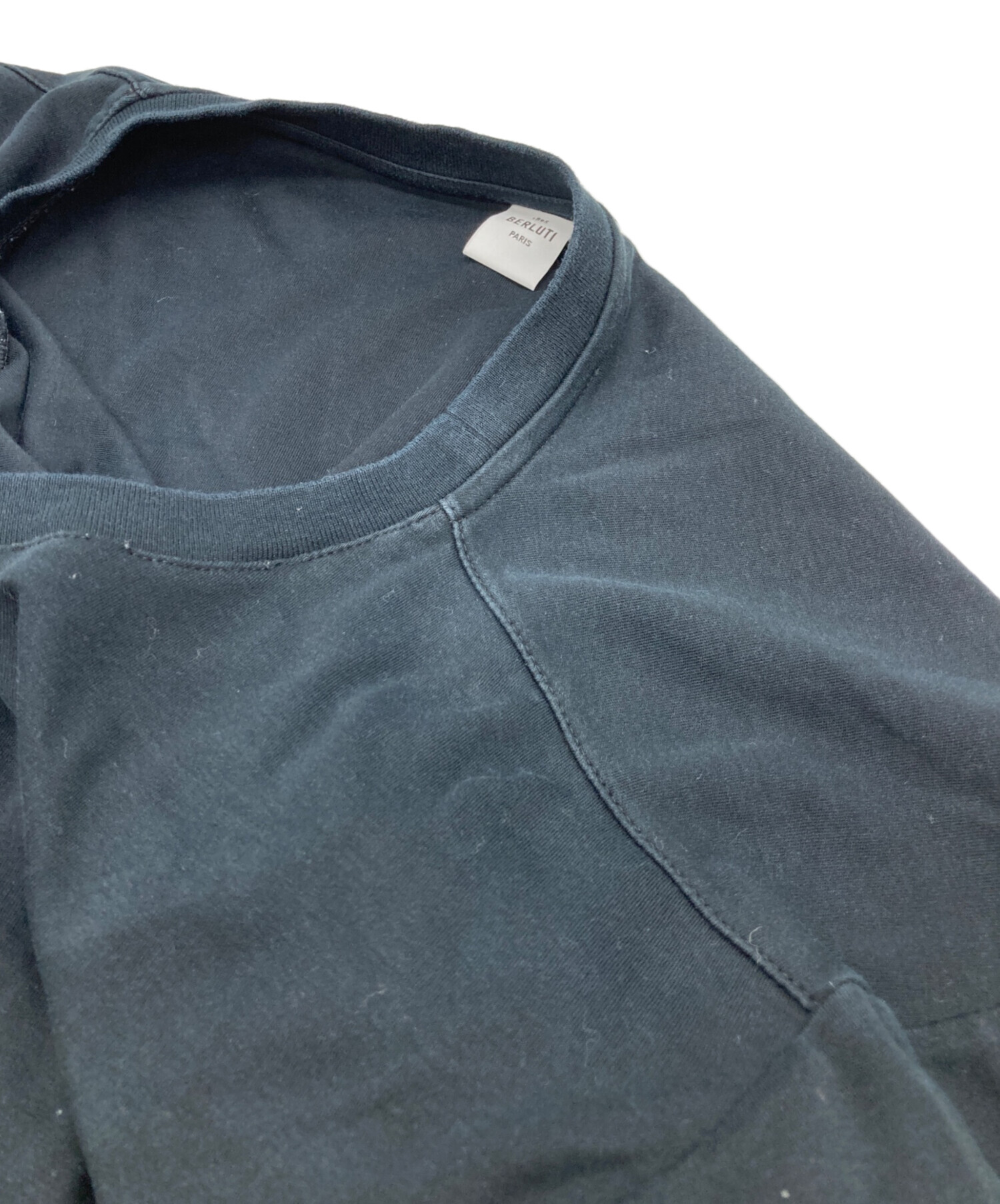 中古・古着通販】Berluti (ベルルッティ) BロゴレザーポケットTシャツ