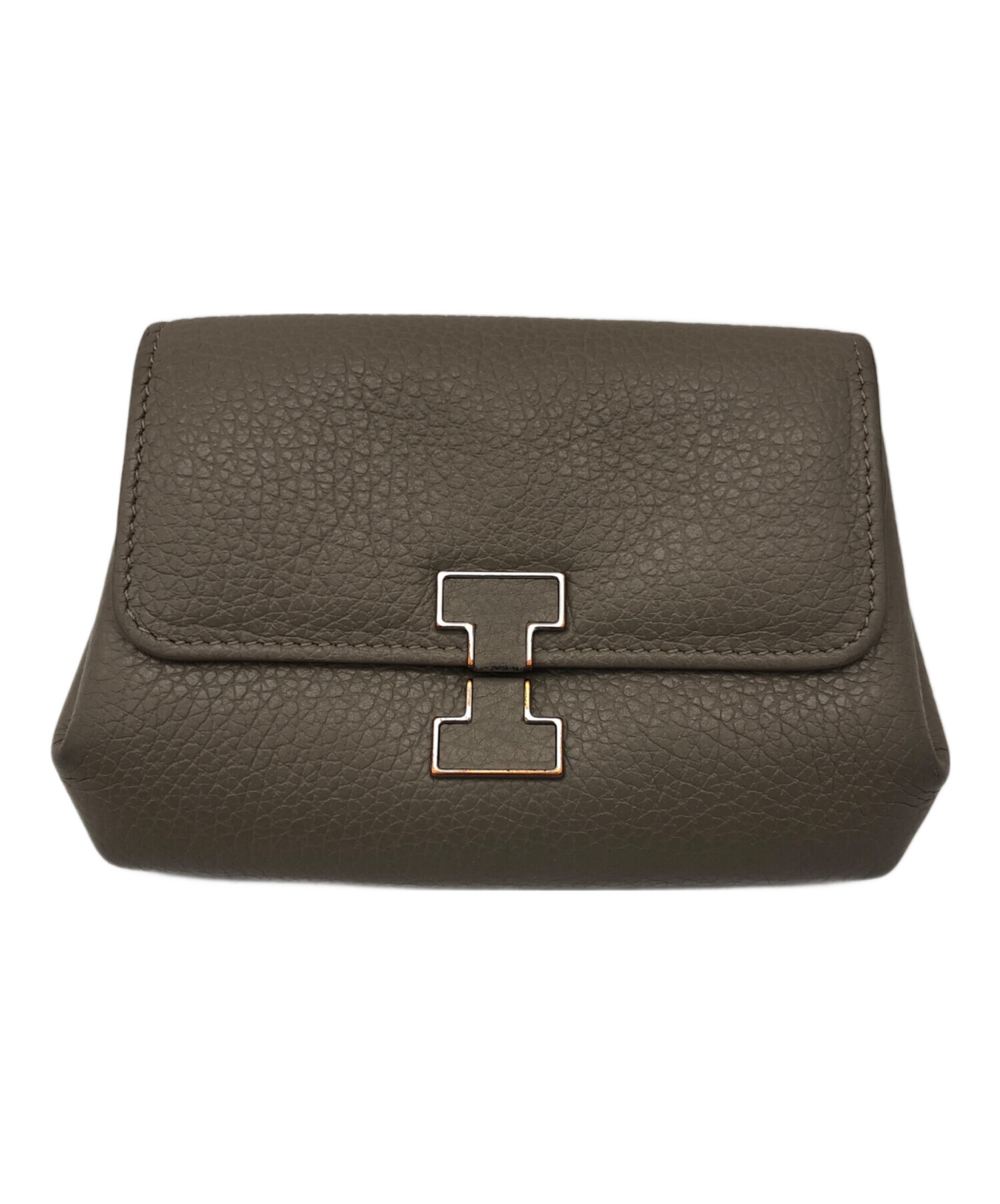 IACUCCI グレー レザー 二つ折り財布 IACUCCI イアクッチ 二つ折り財布 グレー IACUCCI(イアクッチ) 3つ折り