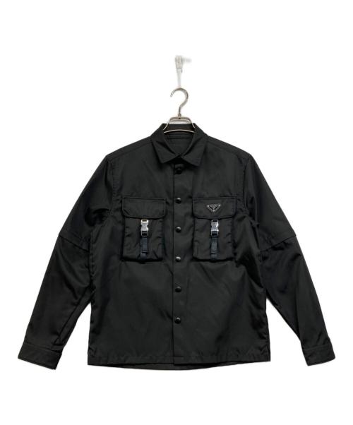 PRADA プラダ Re-Nylon ナイロンシャツ ジャケット 中古・古着通販】PRADA (プラダ) RE NYLON 2WAY シャツジャケット