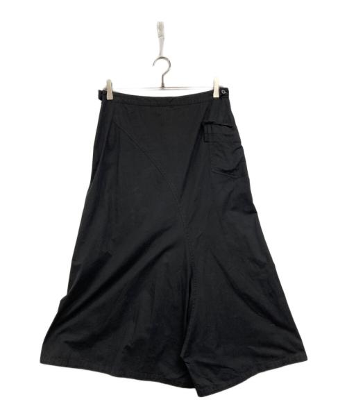 美品 Y's カットワークデザイン サルエルパンツ 2 ブラック 23-24AW レディース サルエルパンツ きれいめ ダンス ロングパンツ 美脚