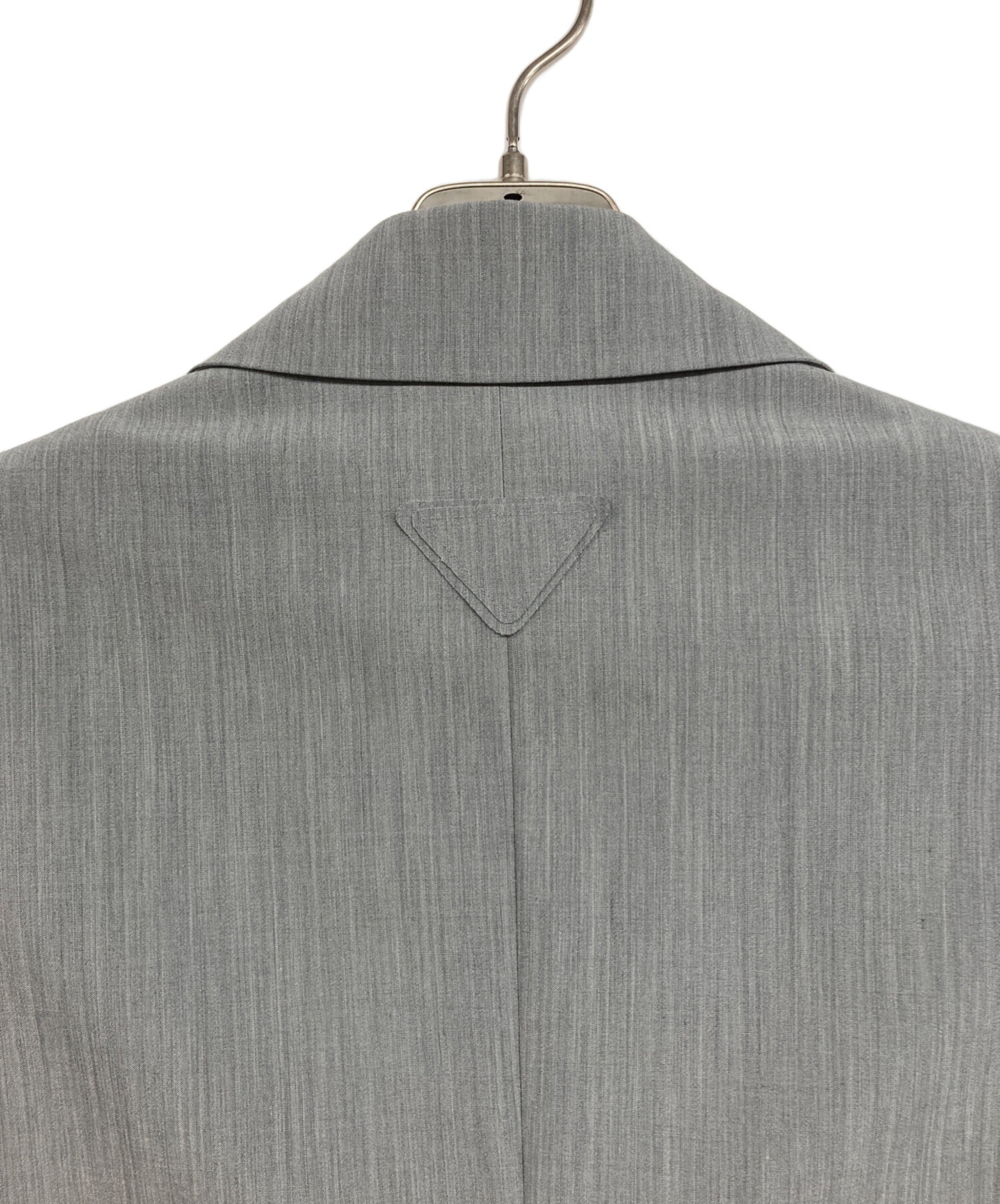 中古・古着通販】PRADA (プラダ) モヘアウール ジャケット グレー