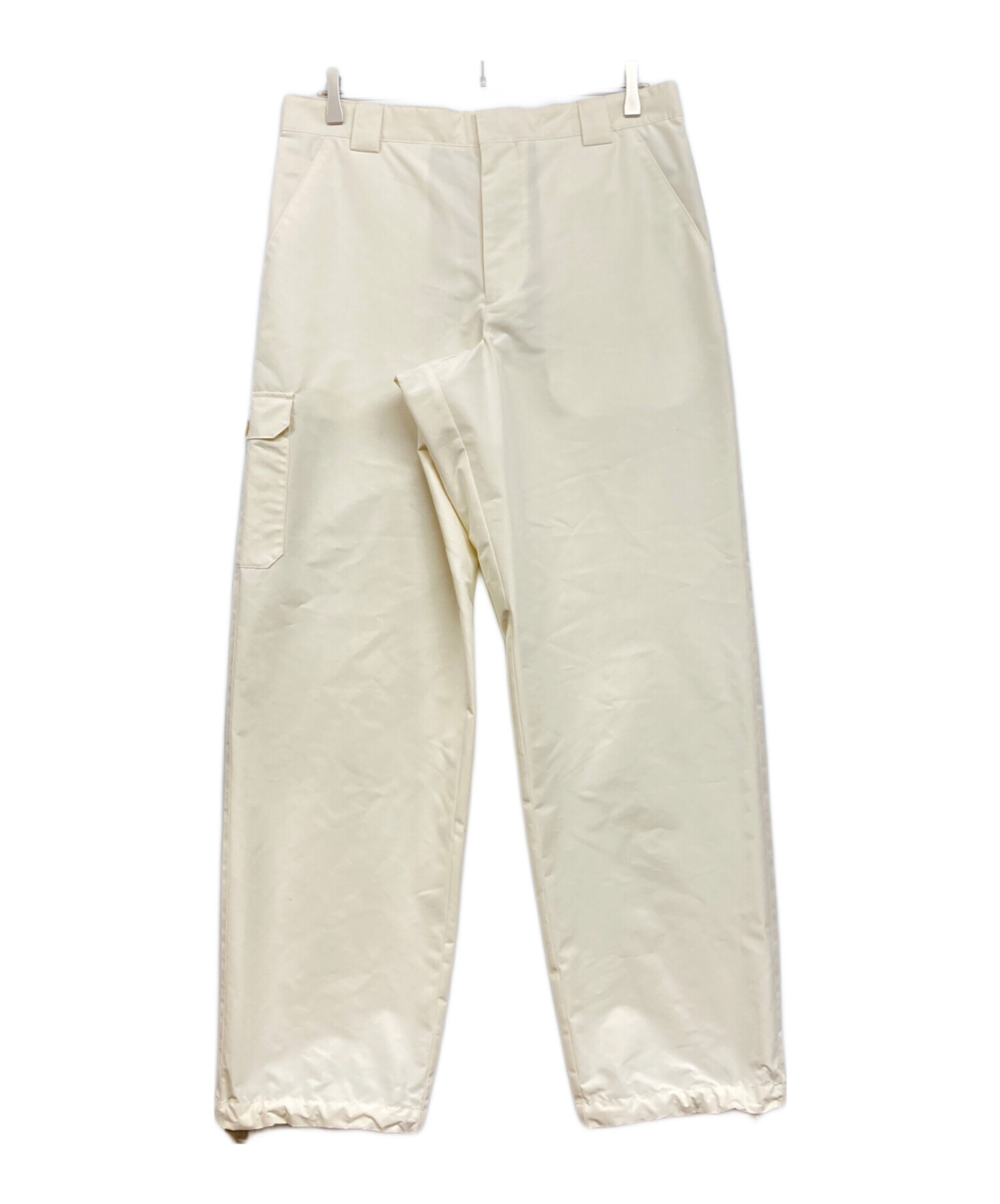 中古・古着通販】PRADA (プラダ) ドローコードカーゴパンツ アイボリー