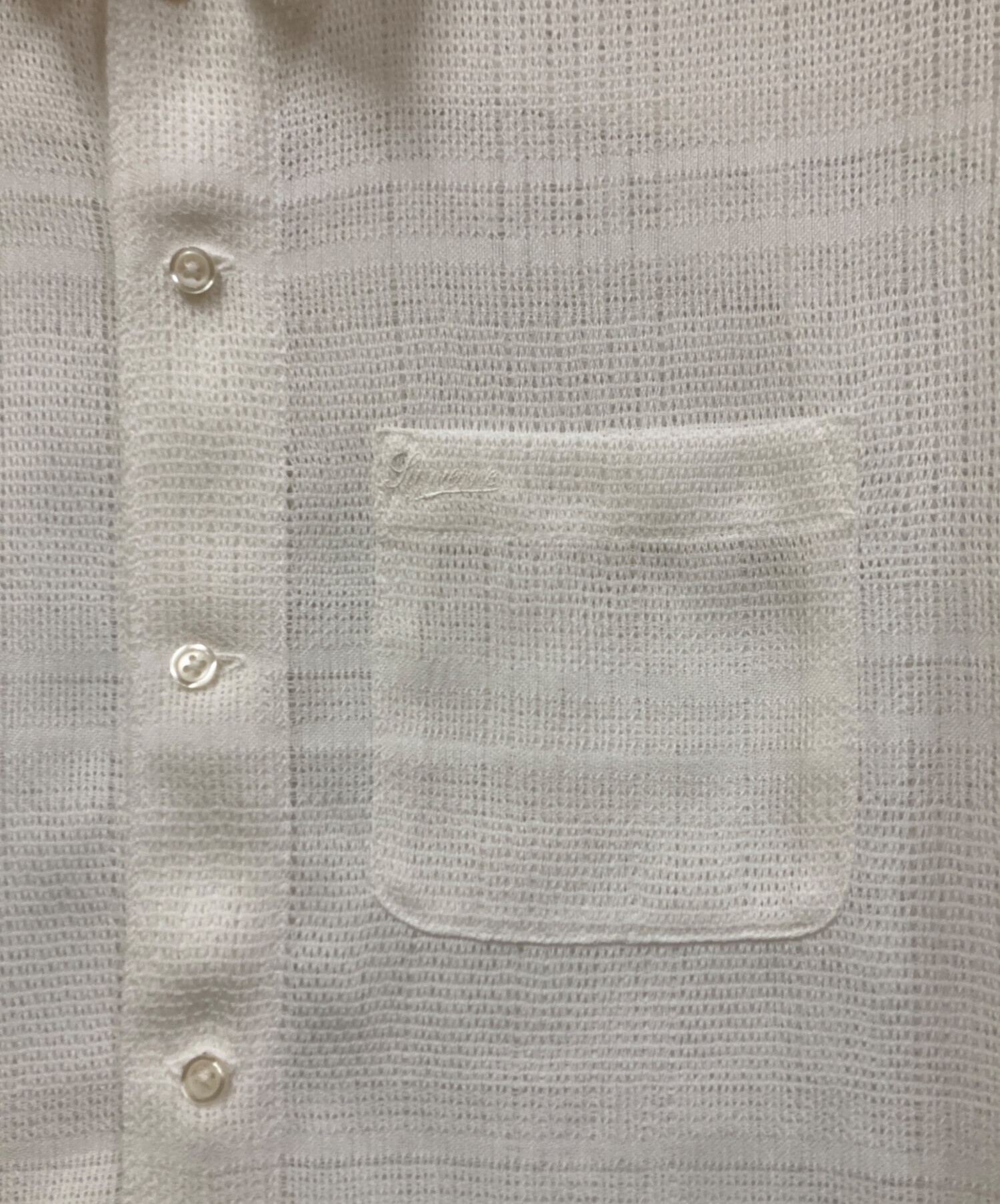 中古・古着通販】SUPREME (シュプリーム) Mesh Stripe S/S Shirt