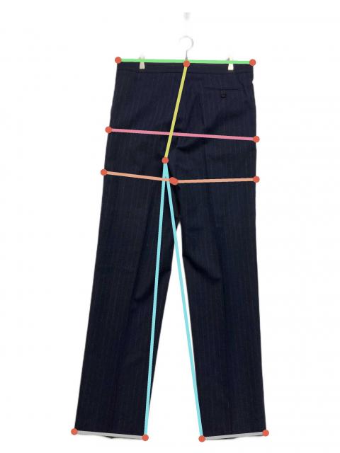 中古・古着通販】PRADA (プラダ) ストライプスラックス ネイビー