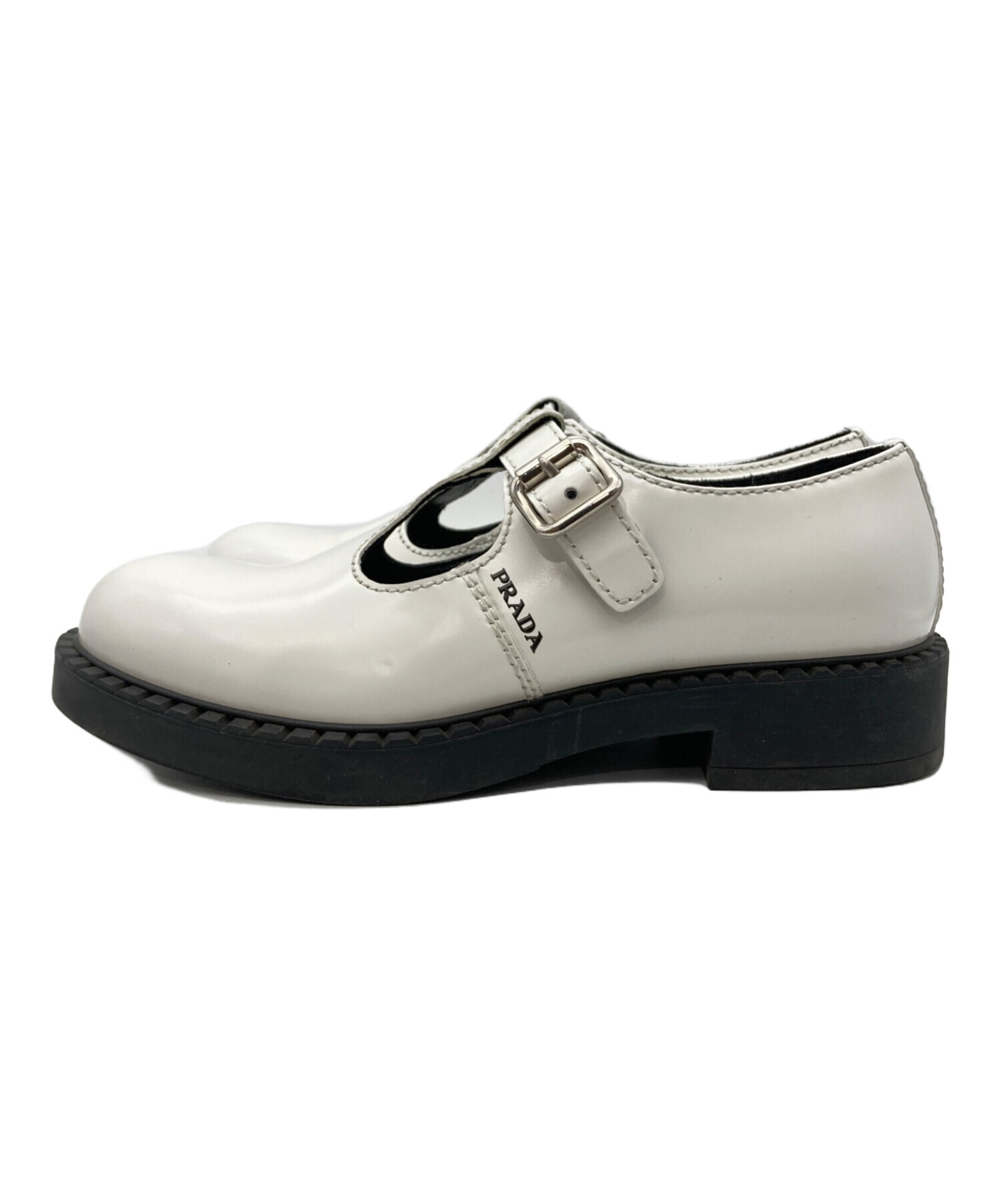 中古・古着通販】PRADA (プラダ) メリージェーン ブラッシュドレザー