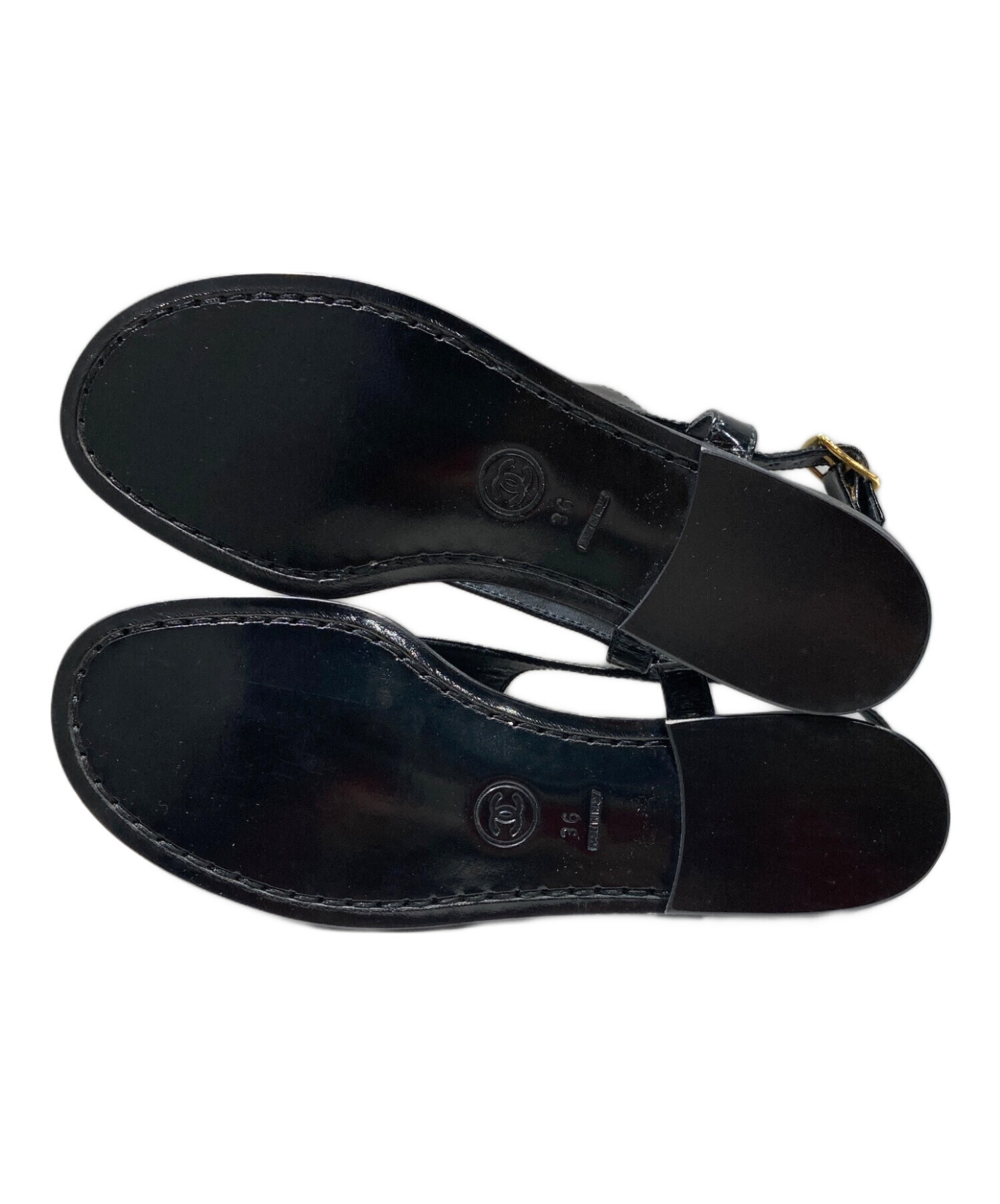 中古・古着通販】CHANEL (シャネル) ココマークトングサンダル