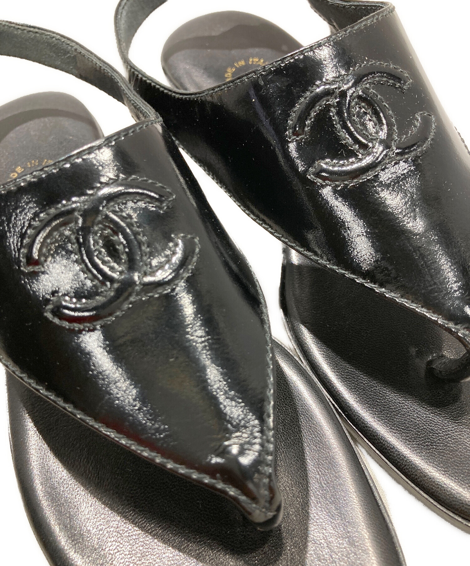 中古・古着通販】CHANEL (シャネル) ココマークトングサンダル